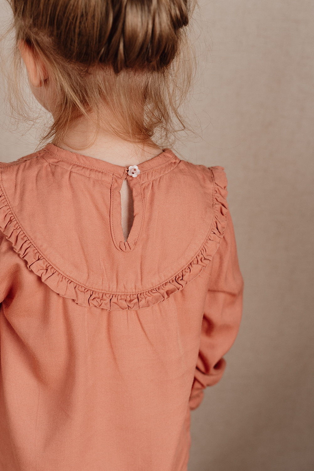 Bluse langarm - Little Farm warm rose (Gr. 98)