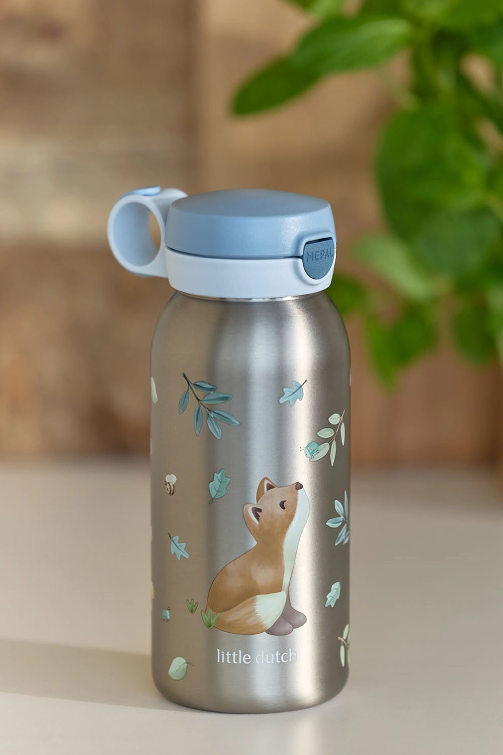 Trinkflasche Edelstahl mit Klappdeckel Campus - Forest Friends 600 ml