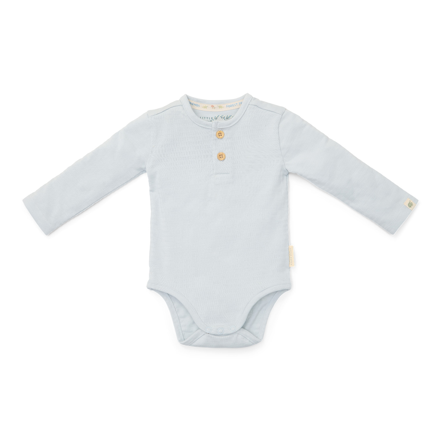 Body langarm Baby Blue - Forest Friends (Gr. 44)