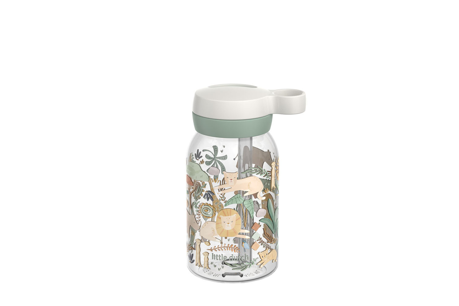 Trinkflasche mit Trinkhalm Campus - Safari Friends 450 ml