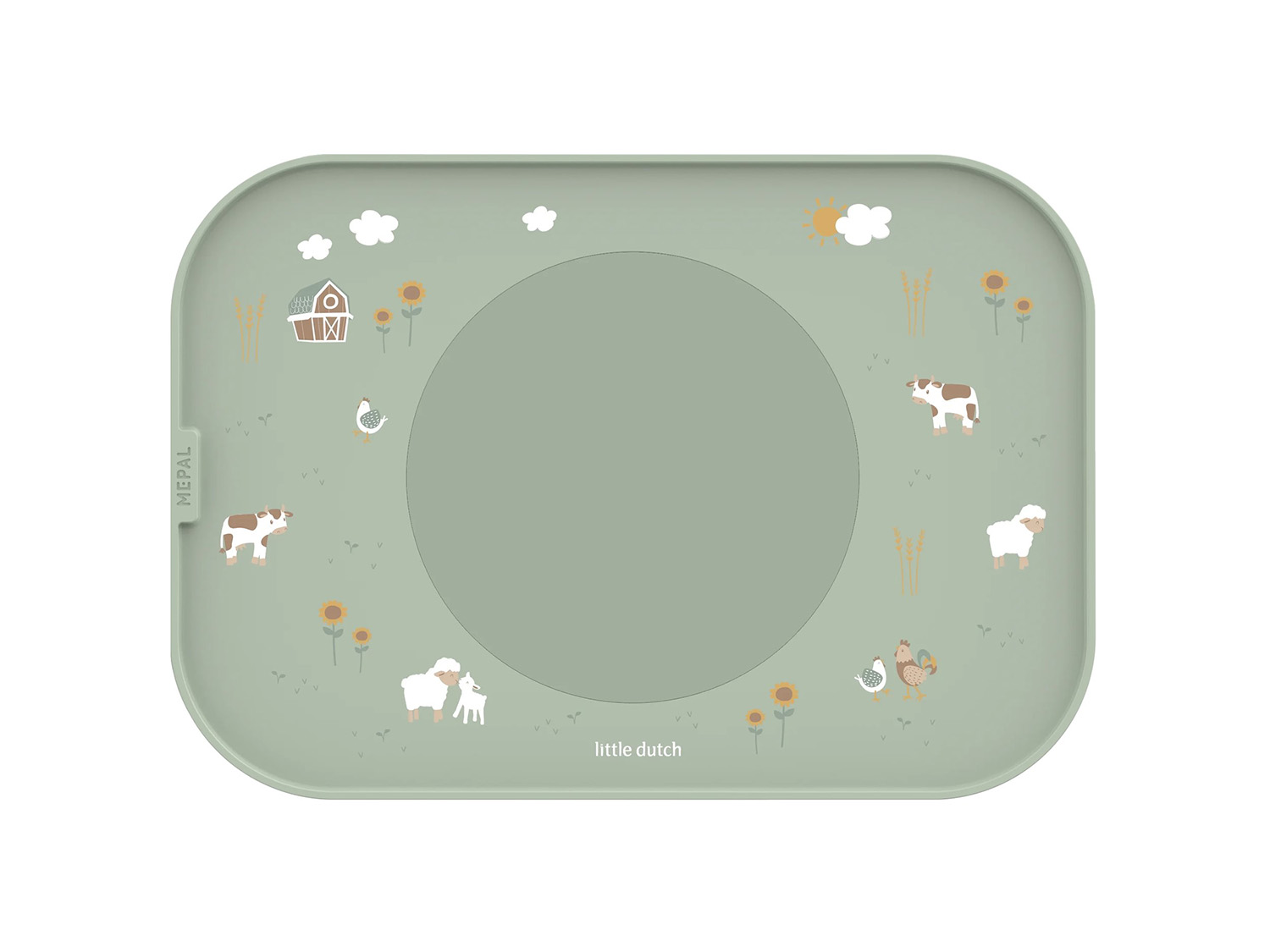 Tischset Mio - Little Farm grün