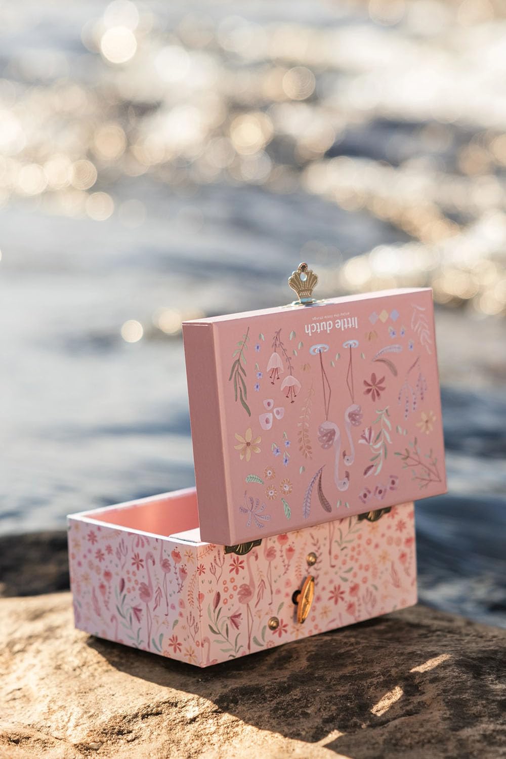 Schmuckkästchen mit Musik Flamingo - Safari Friends rosa