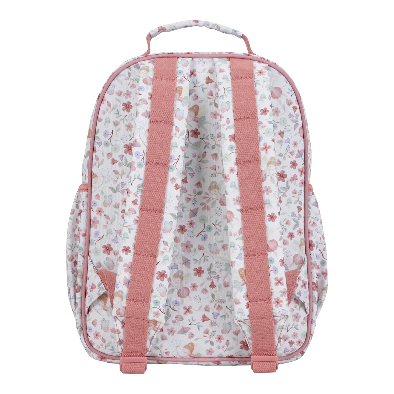 Kinderrucksack groß - Fairy Garden weiß / rosa