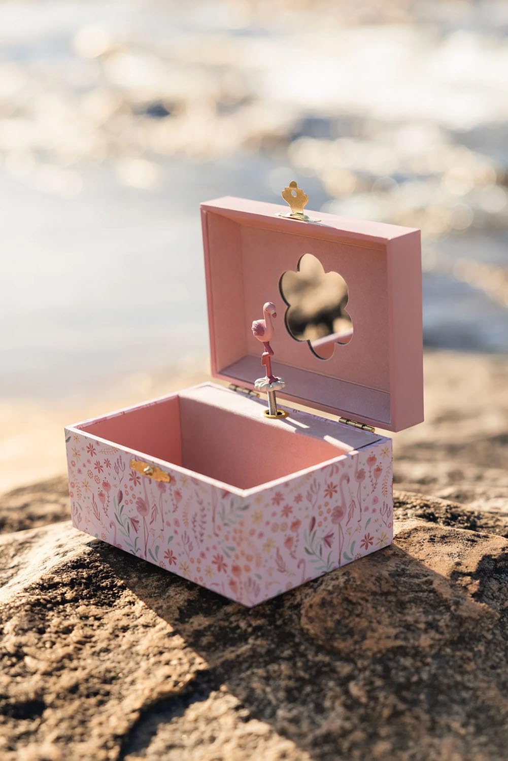 Schmuckkästchen mit Musik Flamingo - Safari Friends rosa