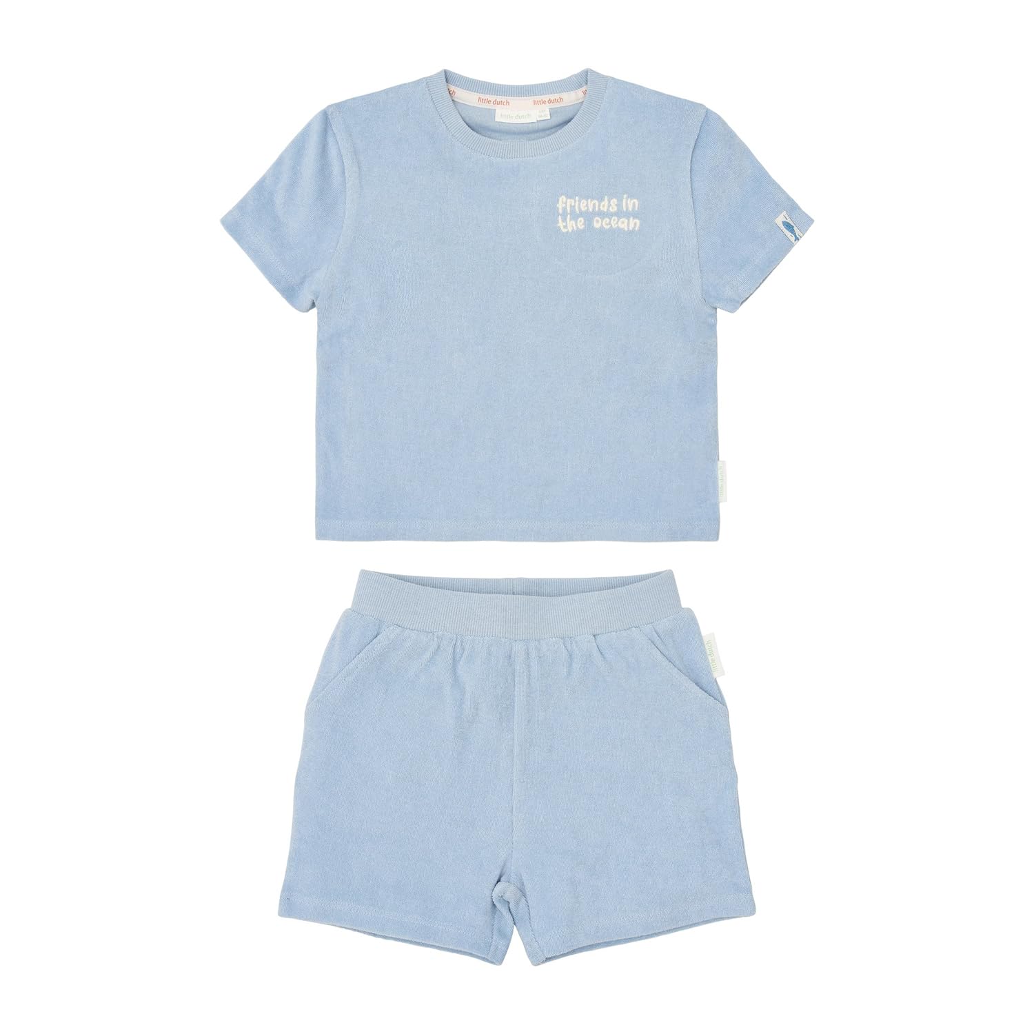 Bekleidungsset aus T-Shirt und Shorts - Ocean World blau (Gr. 86/92)