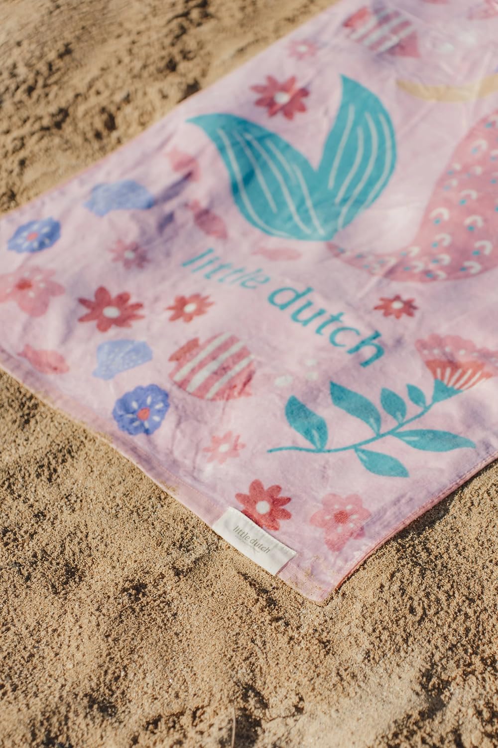 Handtuch / Strandhandtuch - Dreamy Mermaid rosa (60x120 cm)