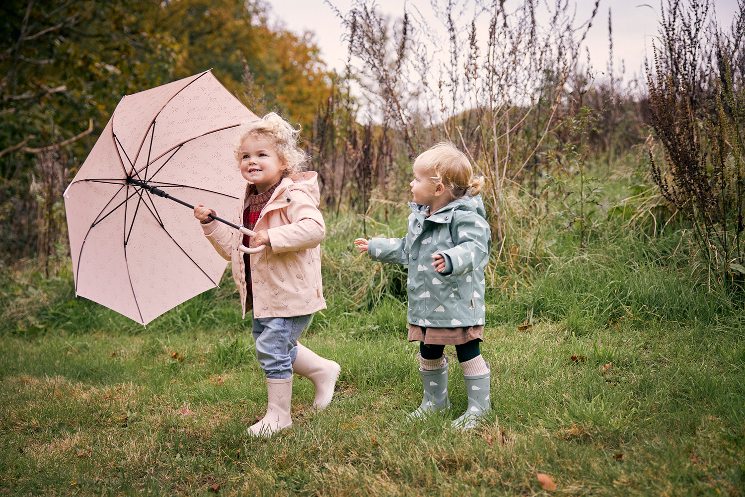 Regenjacke - Pusteblume rosa (Gr. 92)