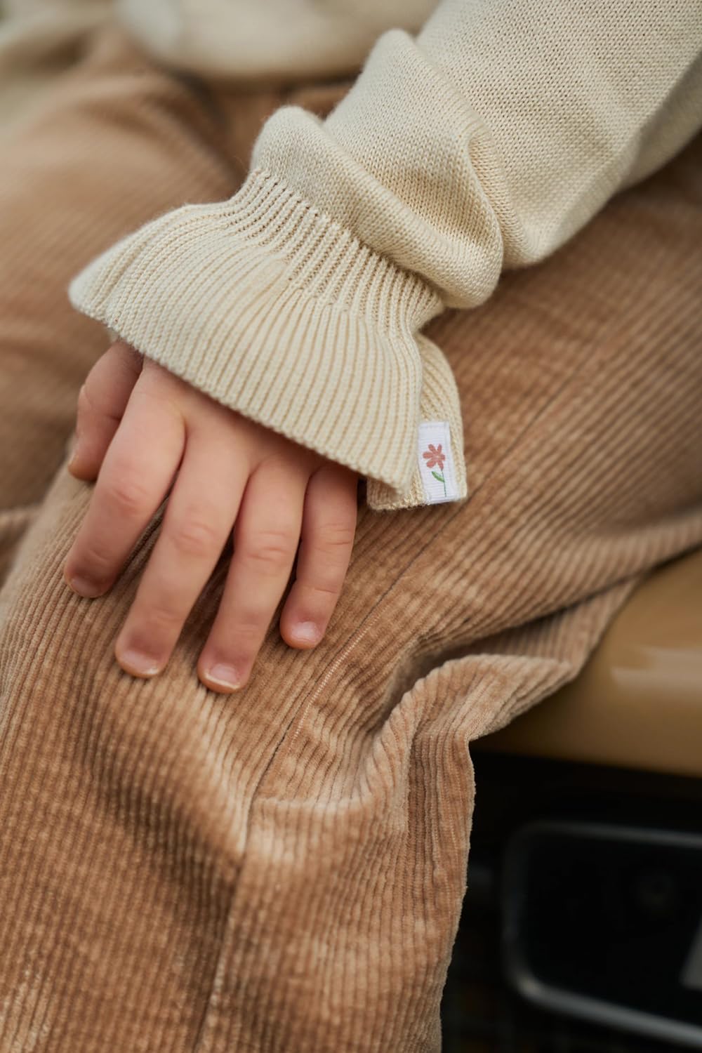 Long Sleeve Shirt / Pullover Strick Vanilla - Safari Friends beige (Gr. 74)