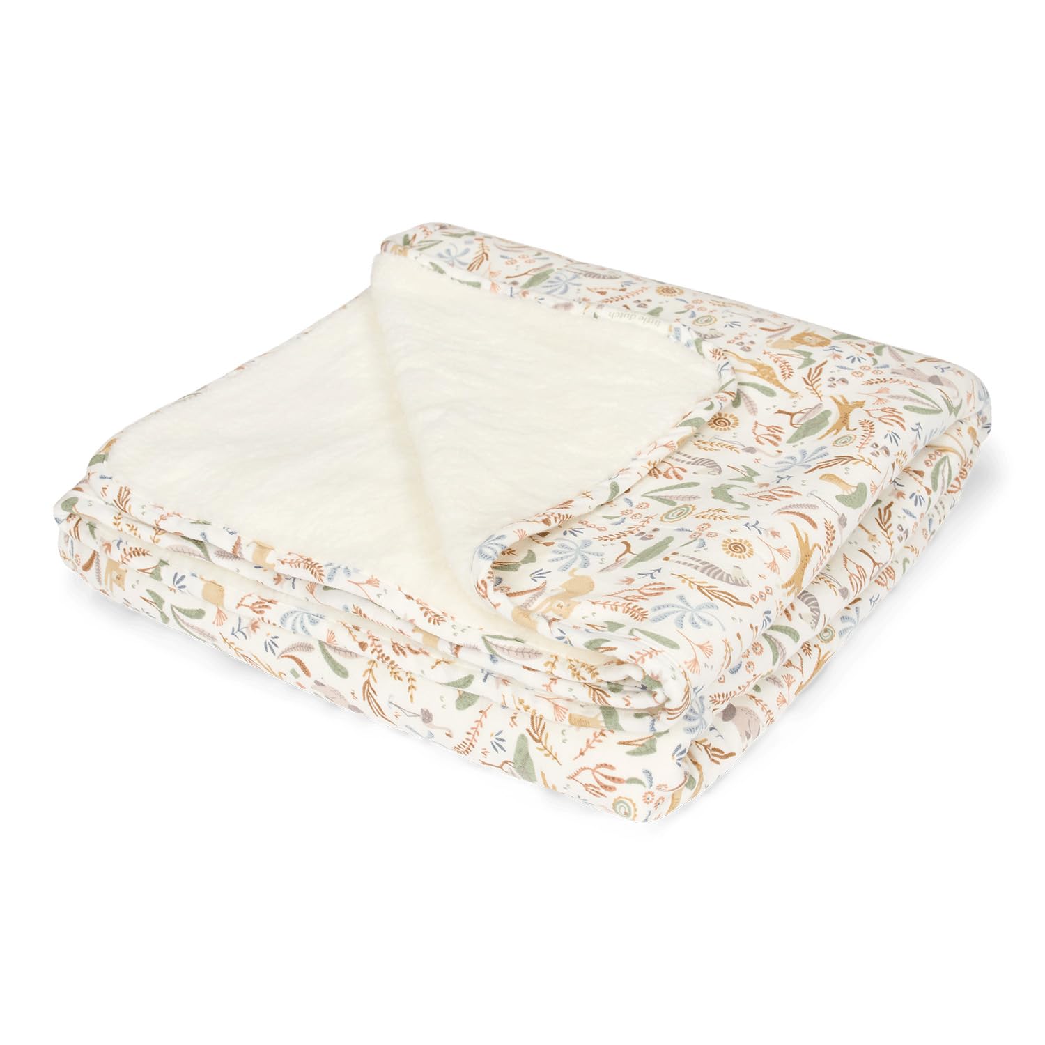 Babydecke mit Nickistoff Safari Wonders - Safari Friends (70x100 cm)
