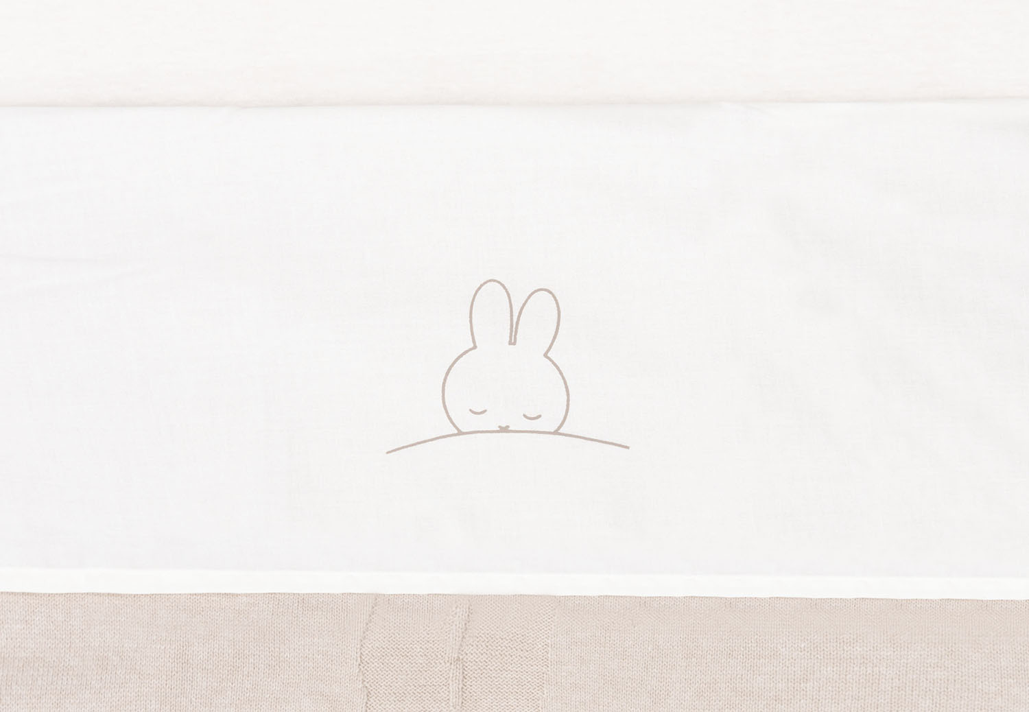 Kinderbettlaken Sleepy Miffy braun (120x150 cm)