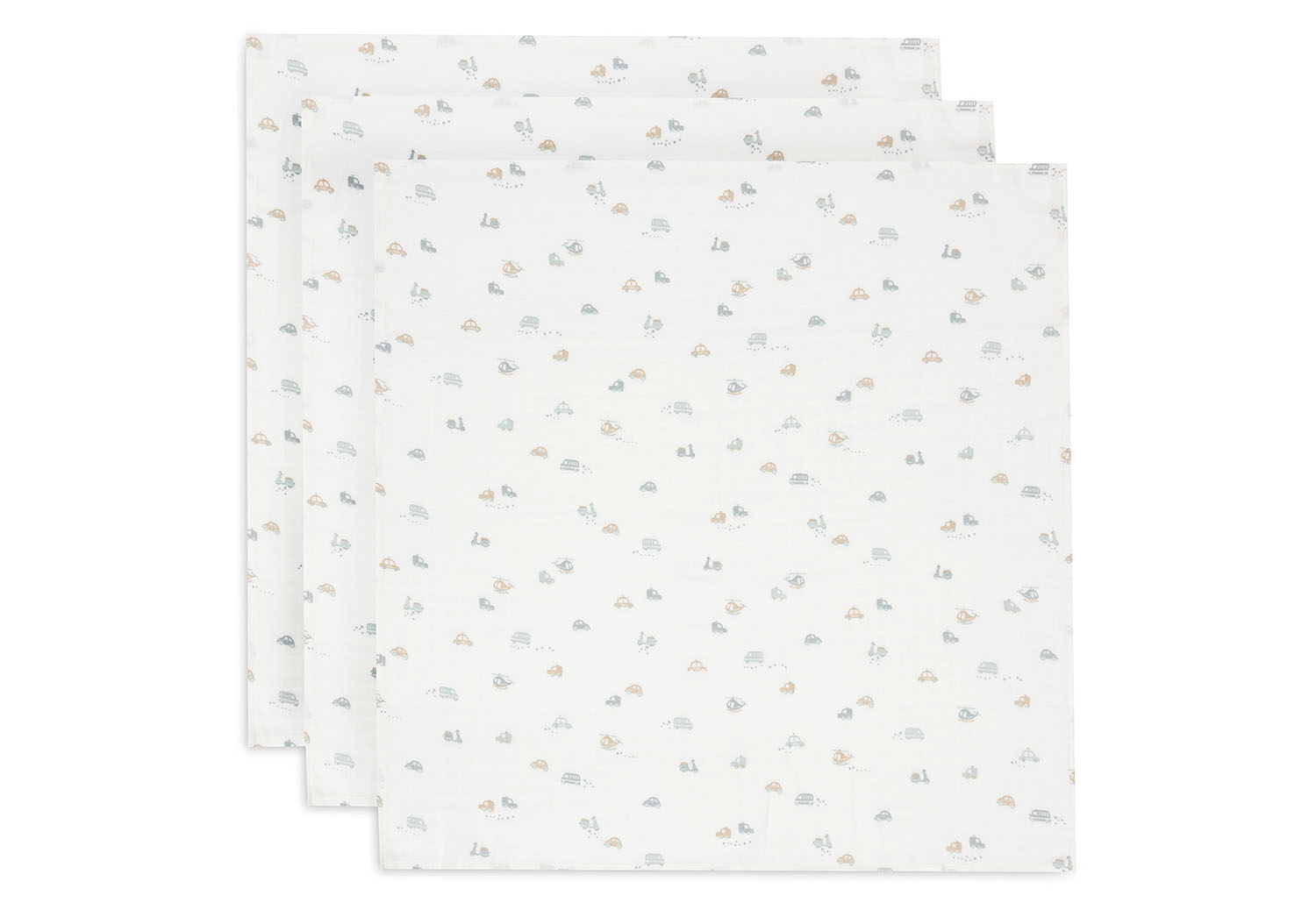 Mulltücher 3er Set - On the Go (70x70 cm)