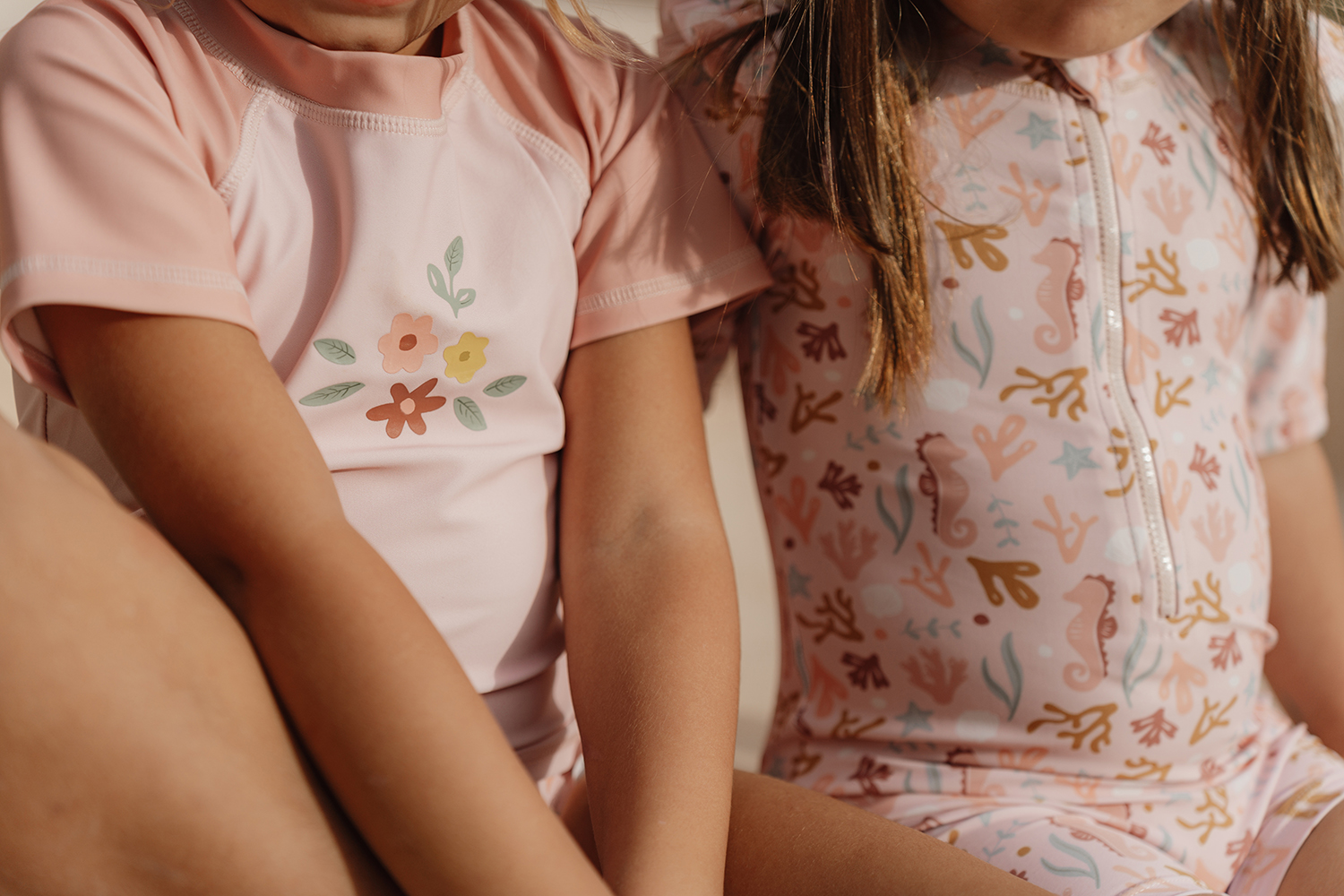 Schwimmshirt kurzarm Flower rosa (Gr. 86/92)