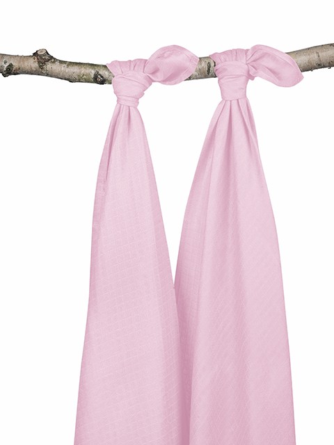 Mulltücher Swaddle 2er Set hellrosa (115x115 cm) Mulltücher Swaddle 2er Set hellrosa (115x115 cm)