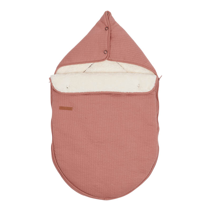 Fußsack für Babyschale Pure pink blush