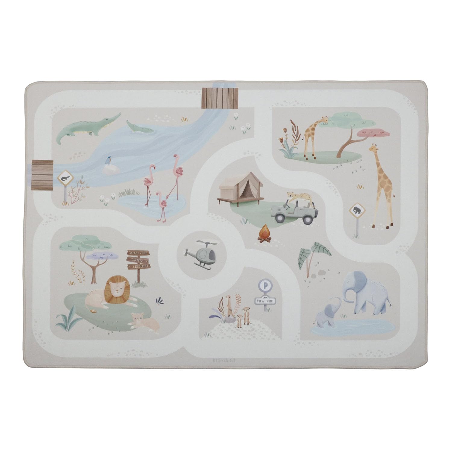 Spielteppich - Safari Friends (100x140 cm)