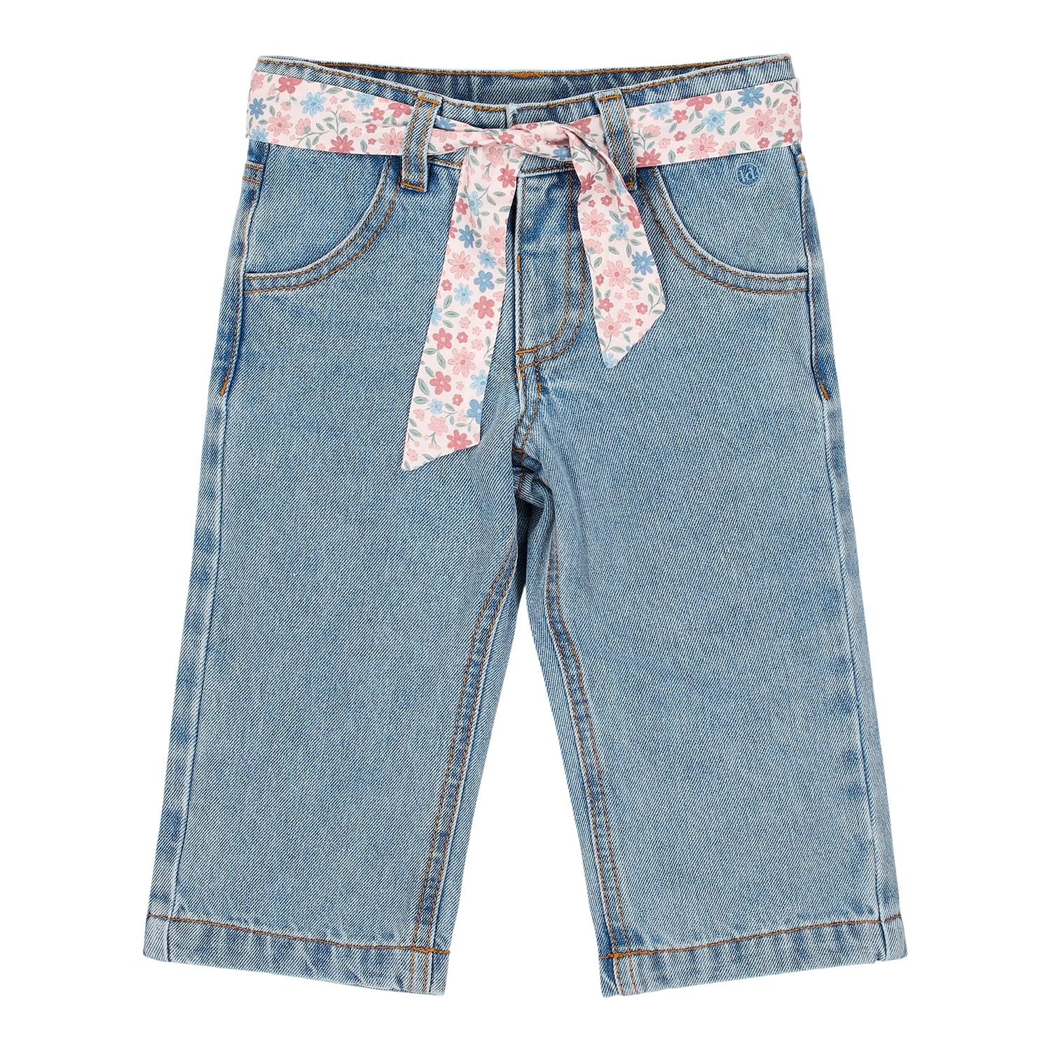 Hose Denim mit Stoffgürtel - Fairy Garden (Gr. 74)