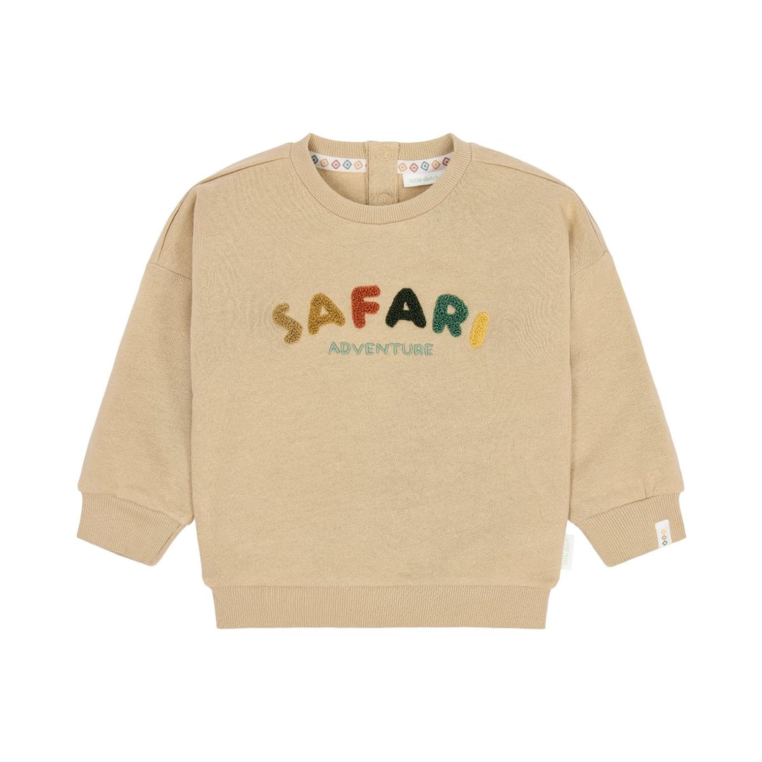 Long Sleeve Shirt / Pullover Warm Taupe - Safari Friends beige (Gr. 74)