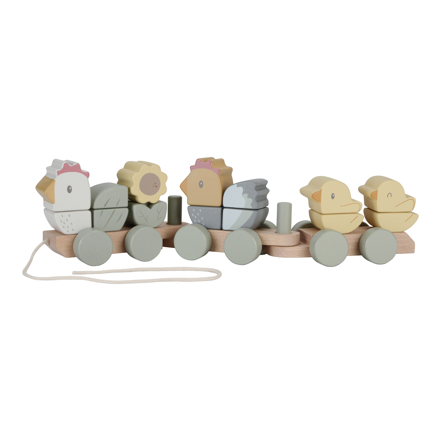 Holz Zug Eisenbahn mit Steckformen (FSC) - Little Farm Holz Zug Eisenbahn mit Steckformen (FSC) - Little Farm