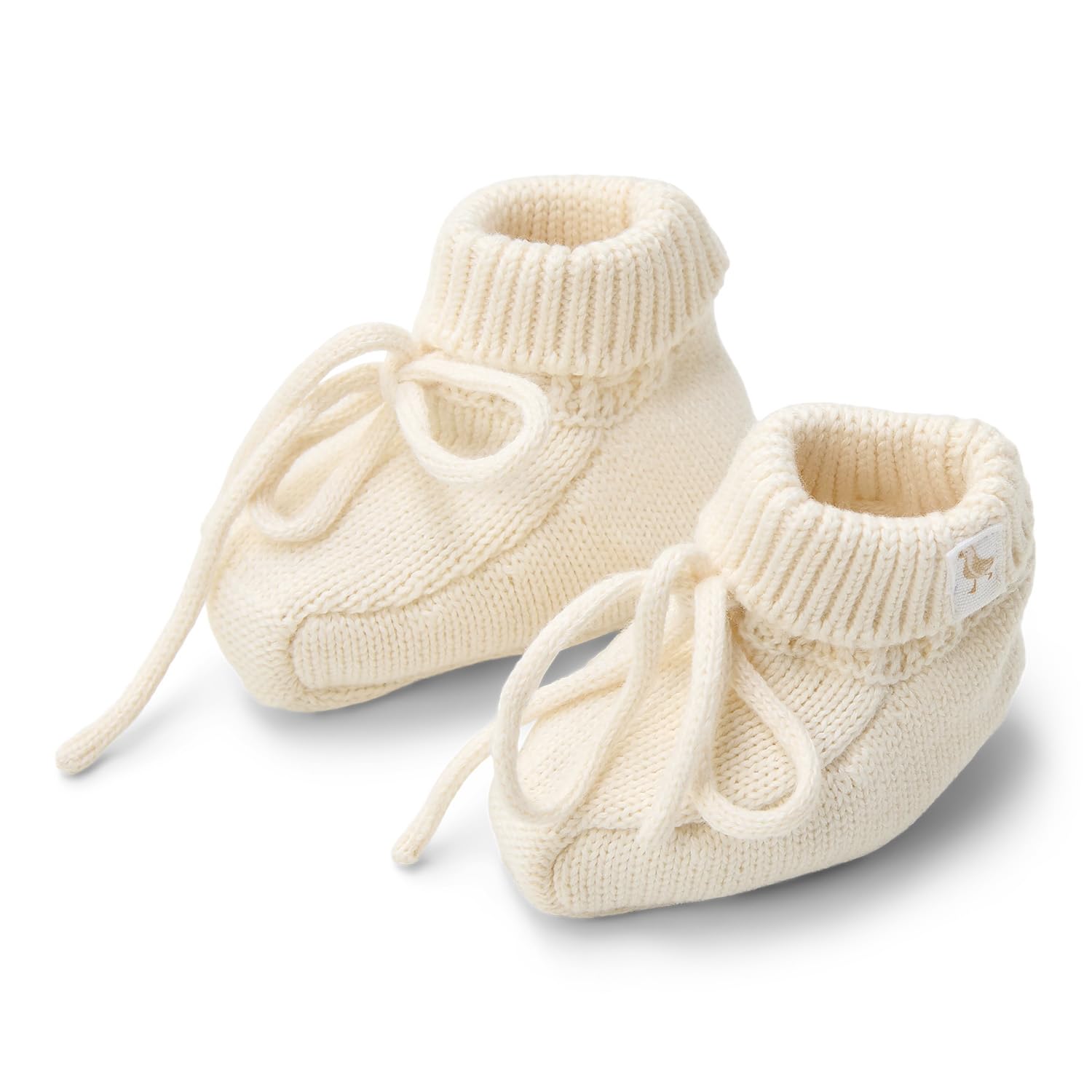 Babyschuhe Strick Off White - Newborn Naturals weiß (Gr. 44-56)