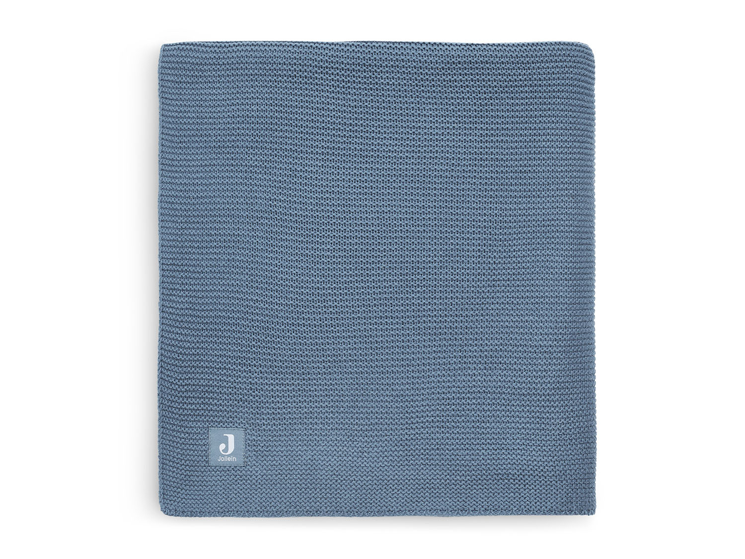 Kinderdecke Strickdecke Basic Knit jeans blau (100x150 cm)