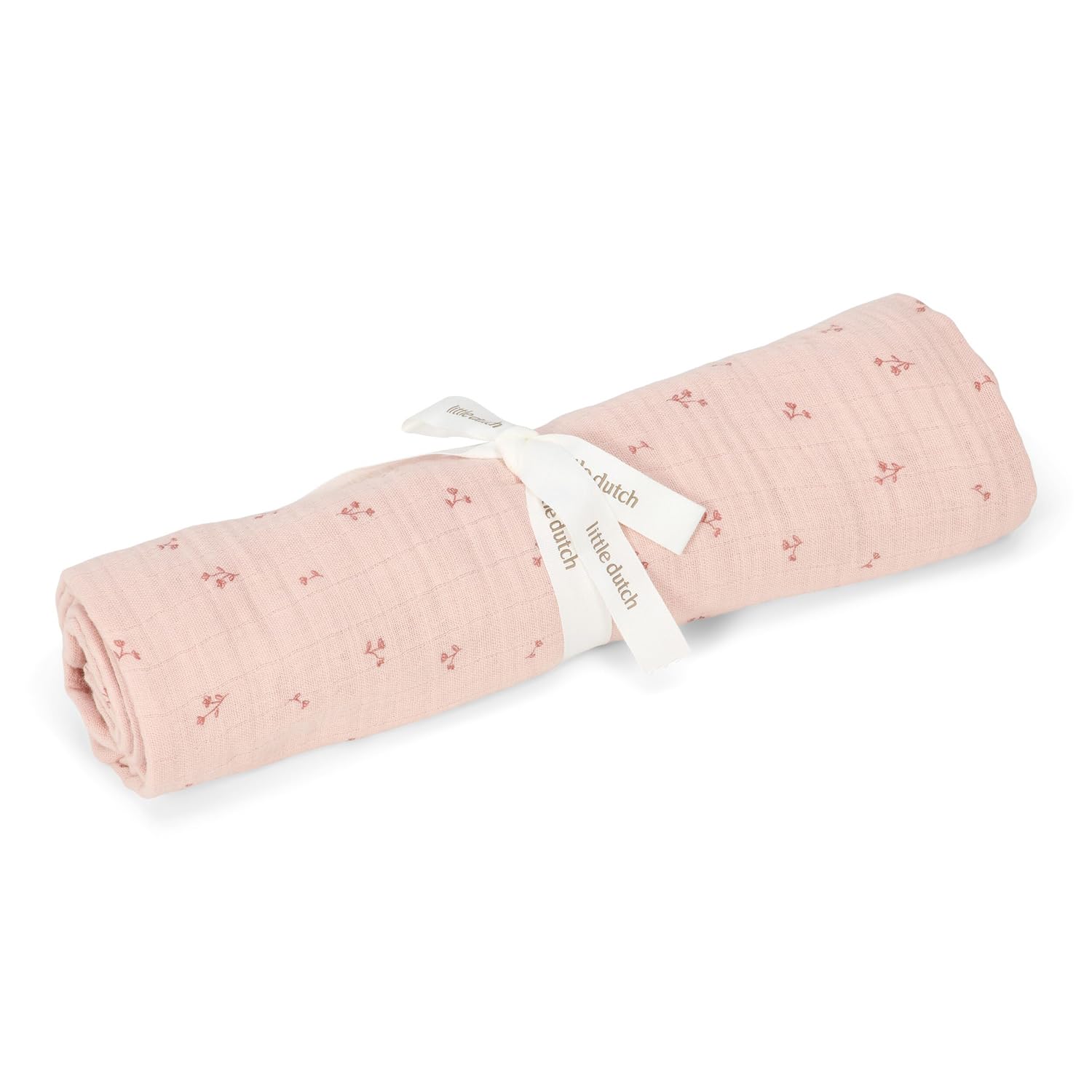 Musselin Swaddle Tuch / Pucktuch Pure Blossom - Essentials rosa (120x120 cm)