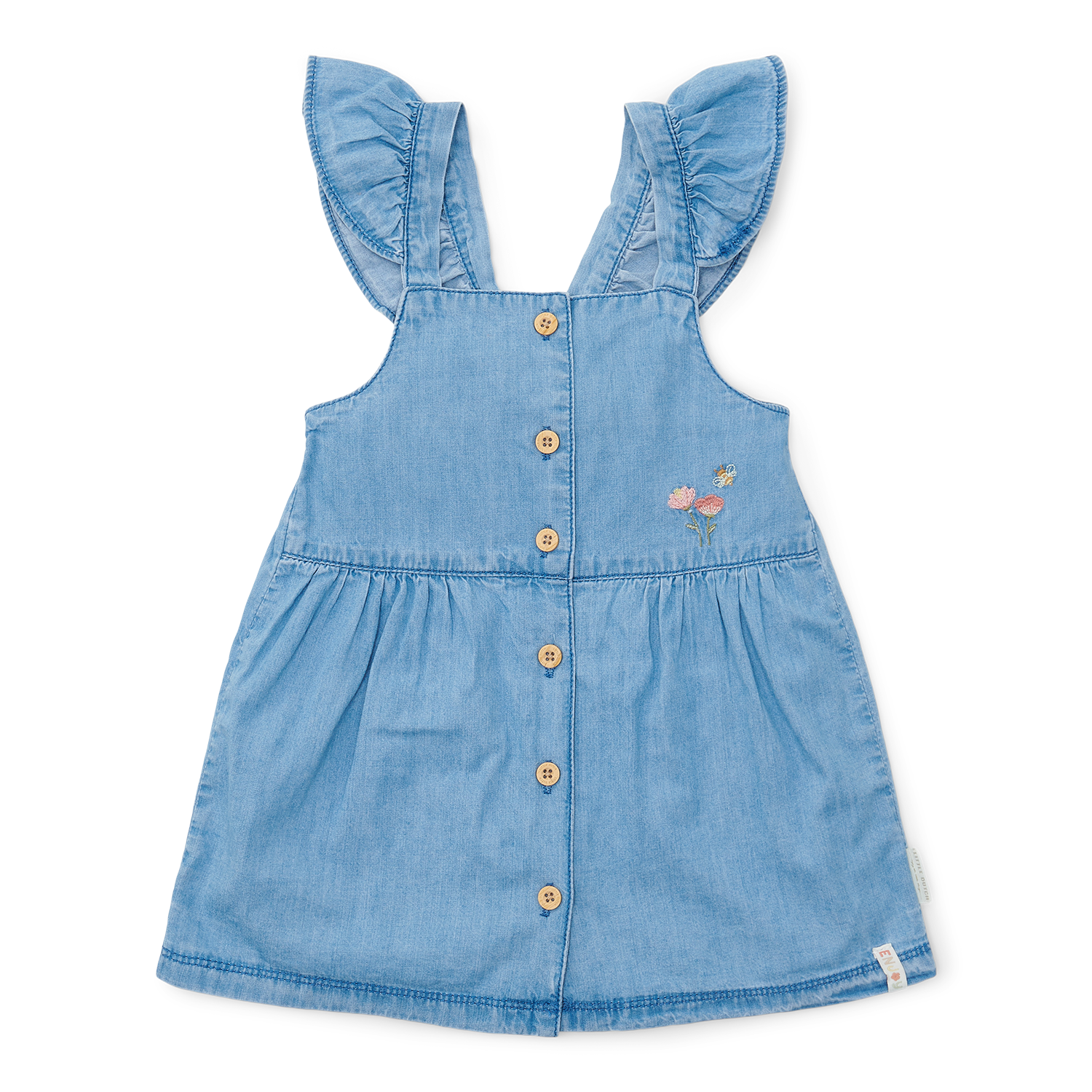 Kleid ärmellos mit Rüschen Denim - Little Farm jeans (Gr. 80) Kleid ärmellos mit Rüschen Denim - Little Farm jeans (Gr. 80)