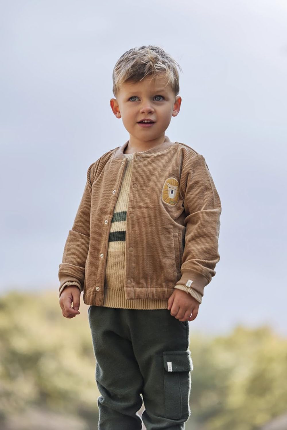 Cordjacke Mudstone - Safari Friends braun (Gr. 98)