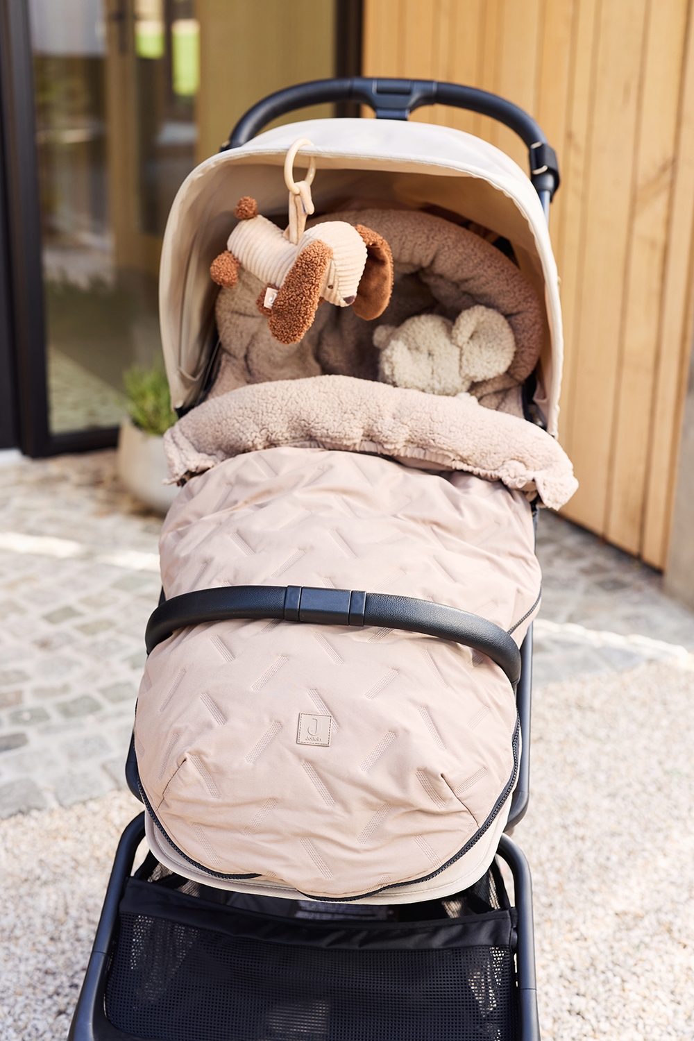 Anhänger für Babyschale / Kinderwage Hund Diego - Tiny Park braun