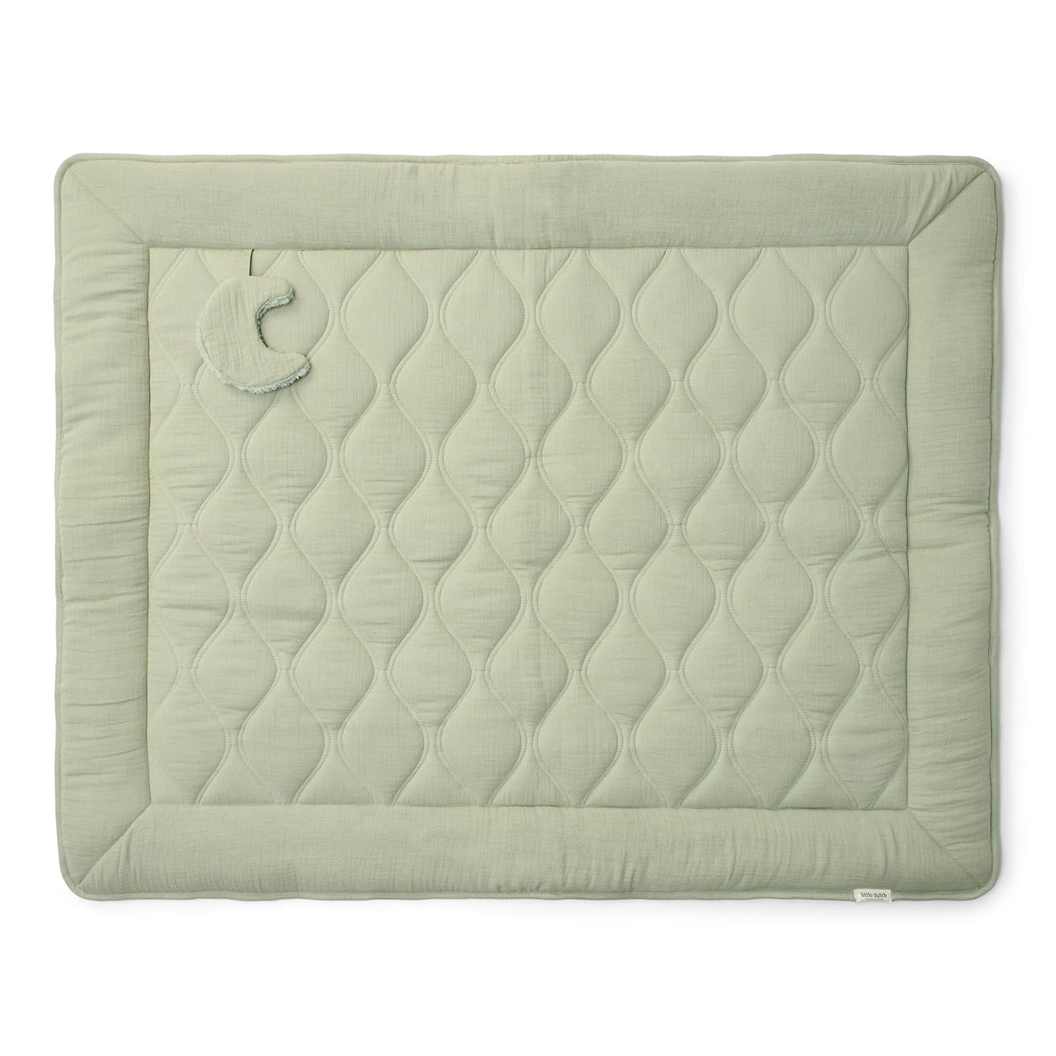 Laufgittereinlage Krabbeldecke Pure Sage - Essentials grün (80x100 cm)