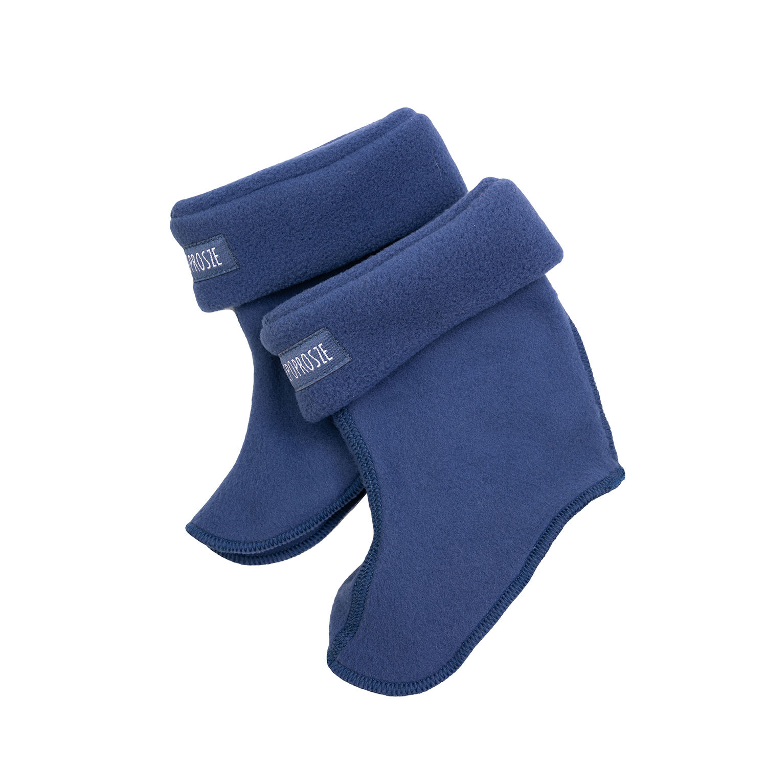 Stiefelsocken / Fleecewärmer dunkelblau (Gr. 21-24)