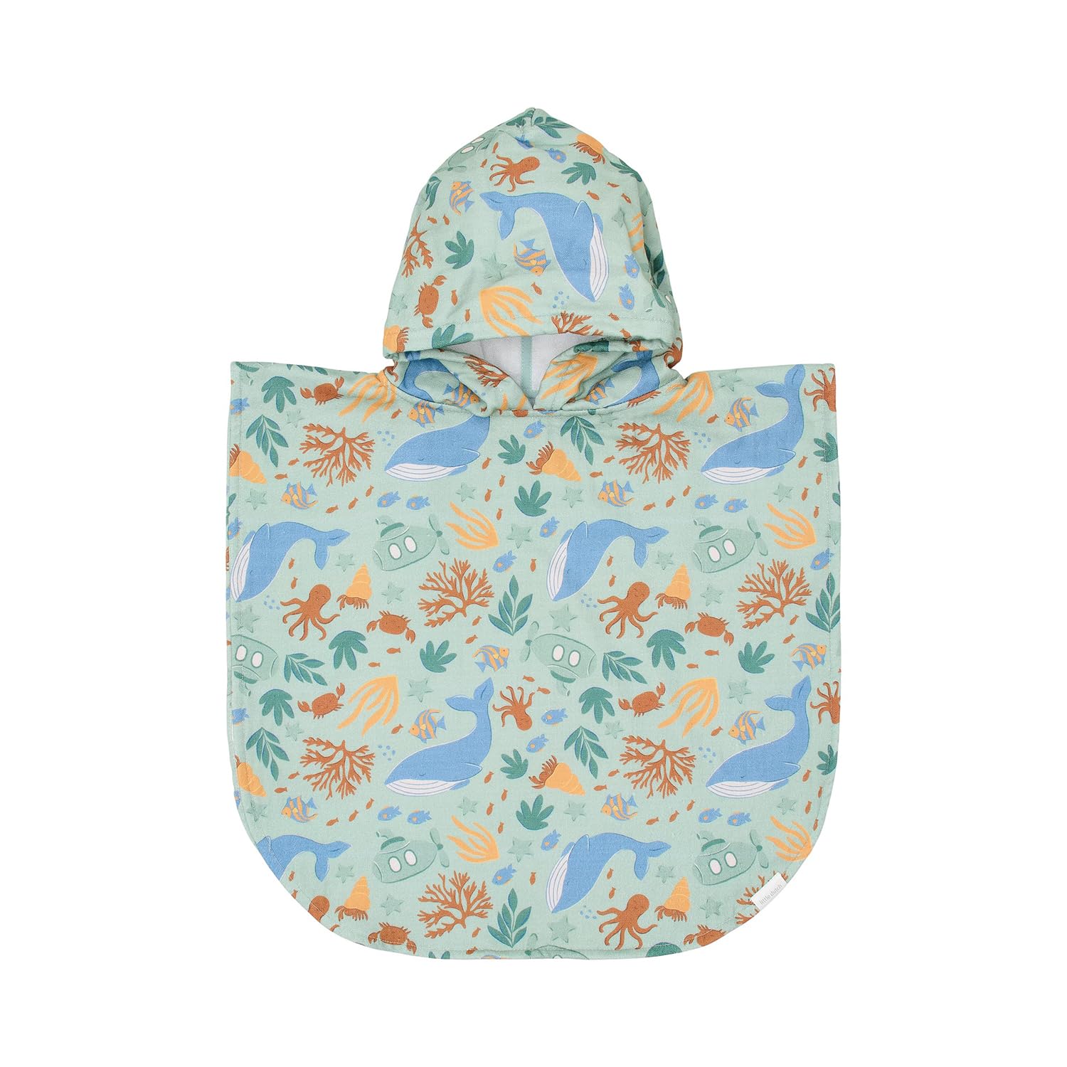 Badeponcho / Strandponcho - Ocean World grün
