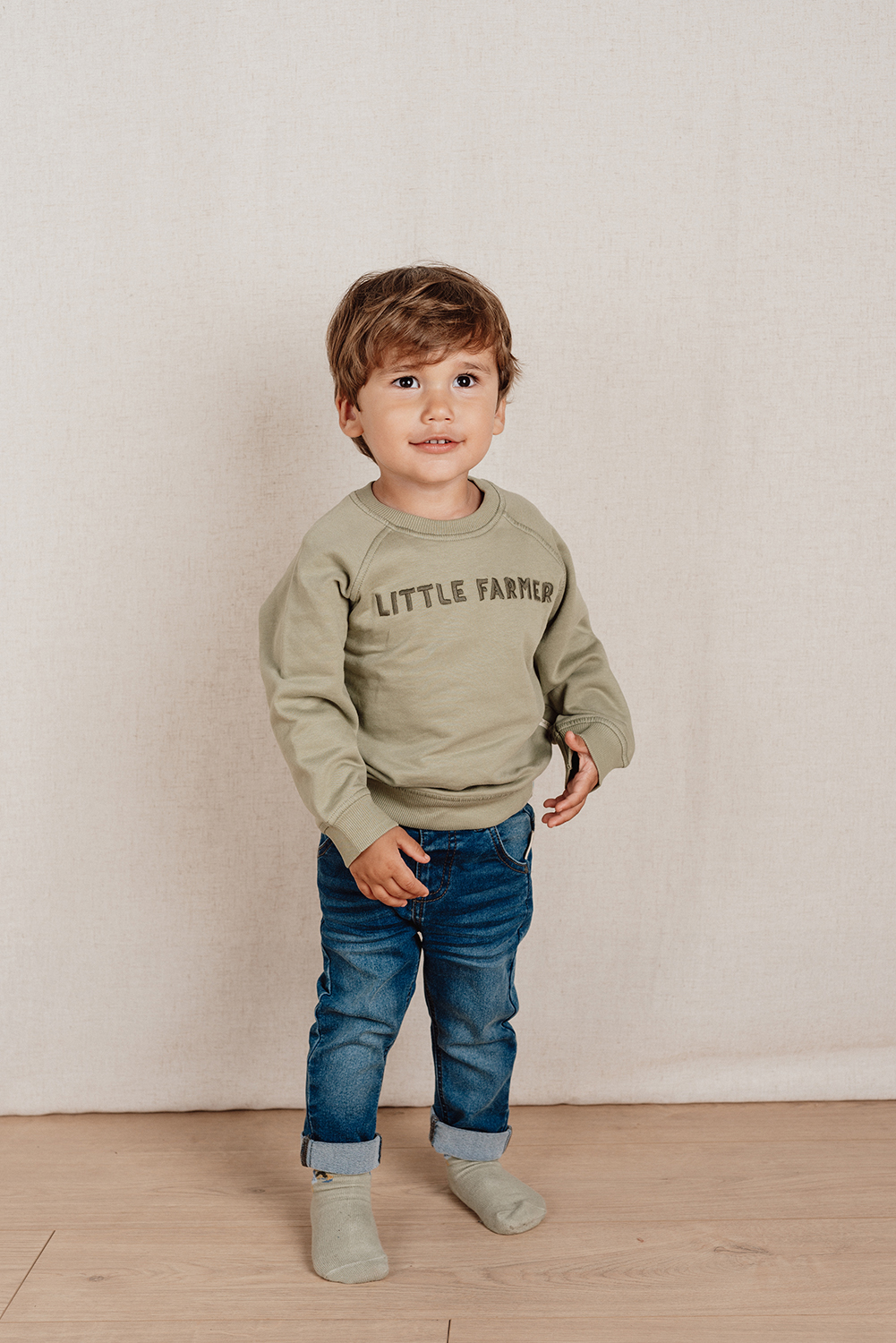 Long Sleeve Shirt / Pullover Little Farmer - Little Farm grün (Gr. 86)