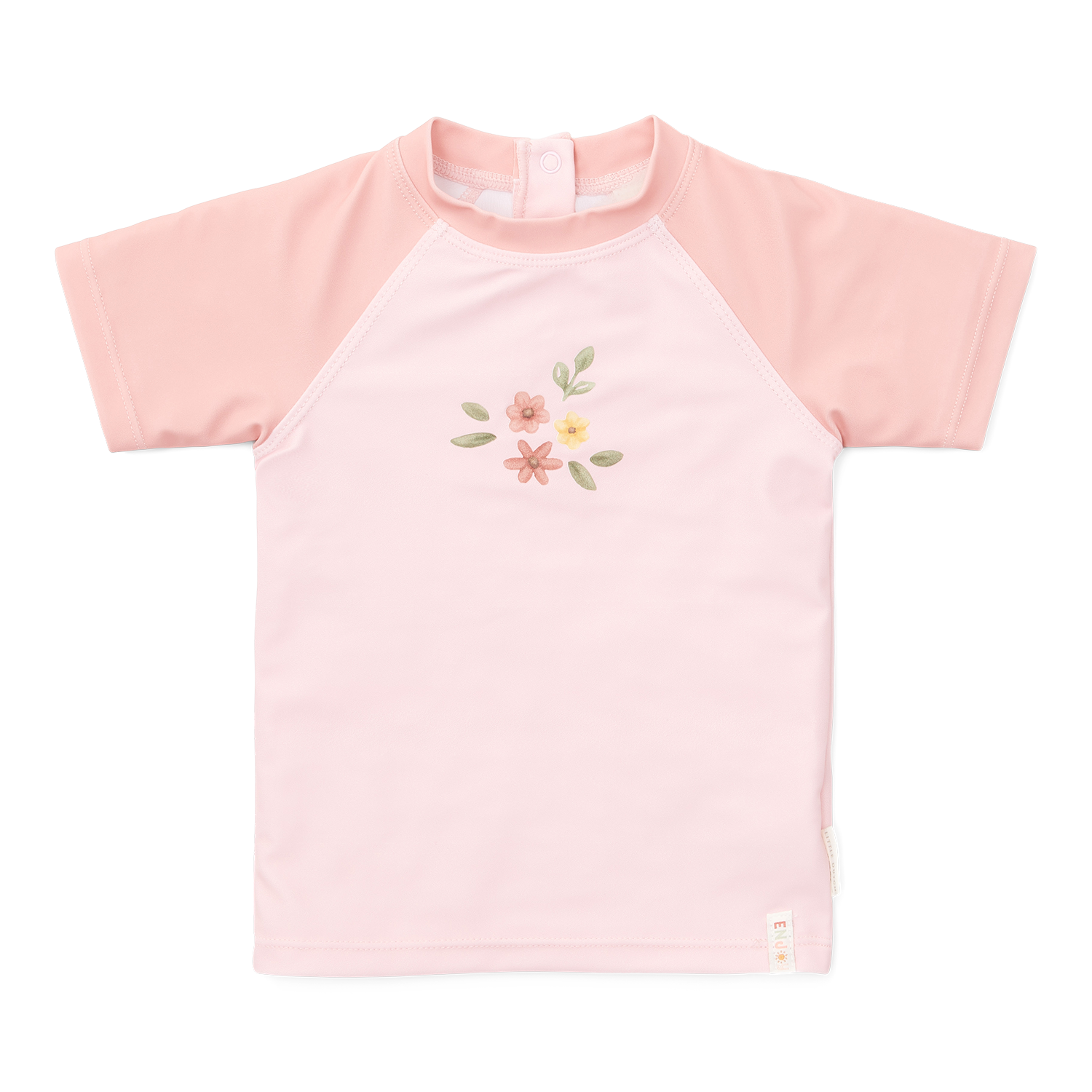Schwimmshirt kurzarm Flower rosa (Gr. 98/104)