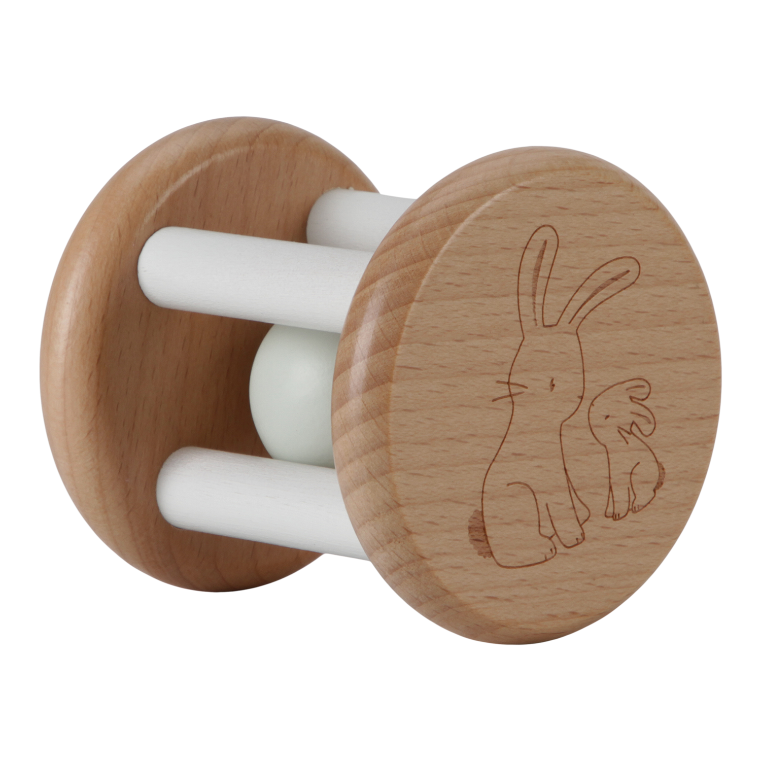 Holz Rassel Greifling Baby Bunny - Newborn Naturals Holz Rassel Greifling Baby Bunny - Newborn Naturals