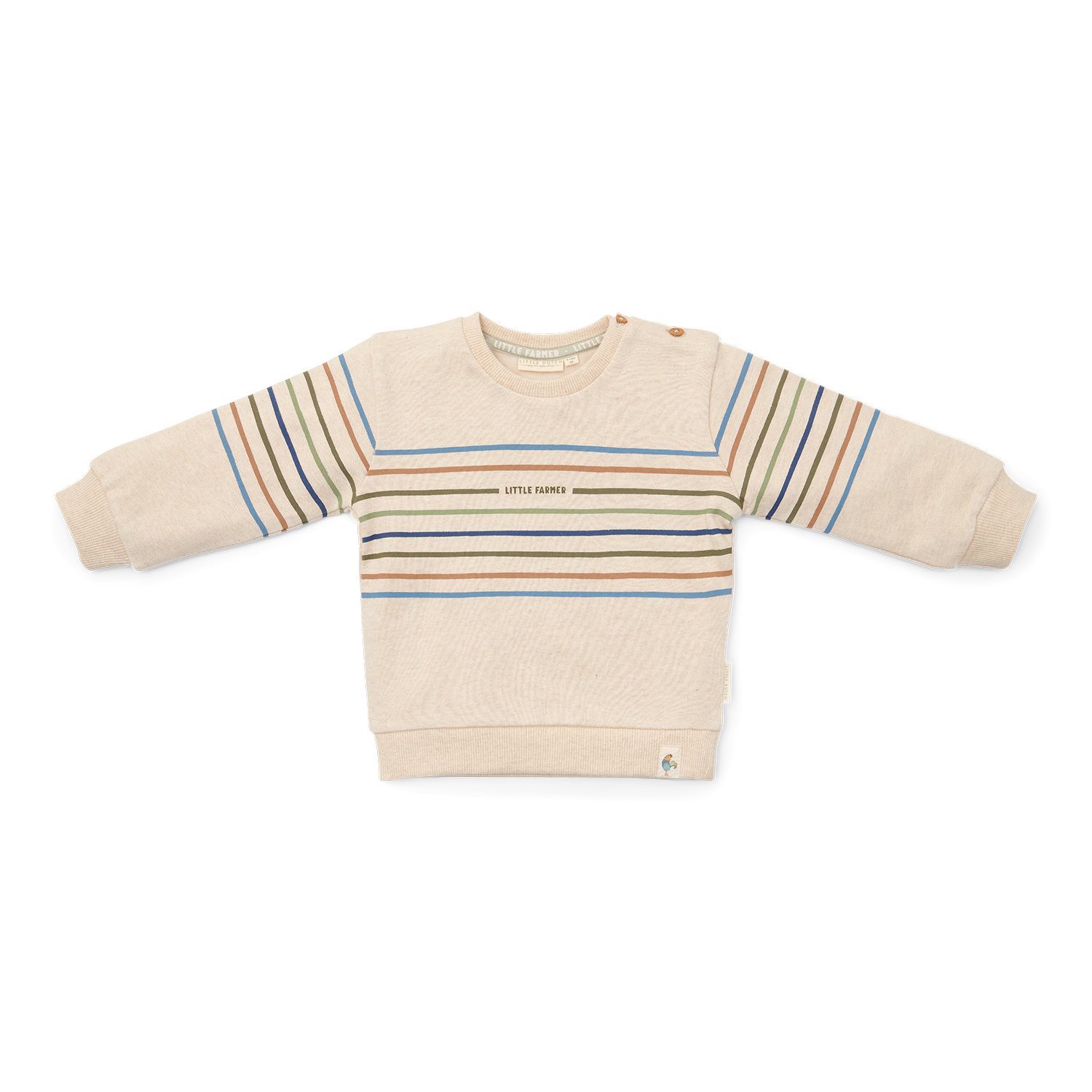 Long Sleeve Shirt / Pullover gestreift - Little Farm beige (Gr. 74) Long Sleeve Shirt / Pullover gestreift - Little Farm beige (Gr. 74)