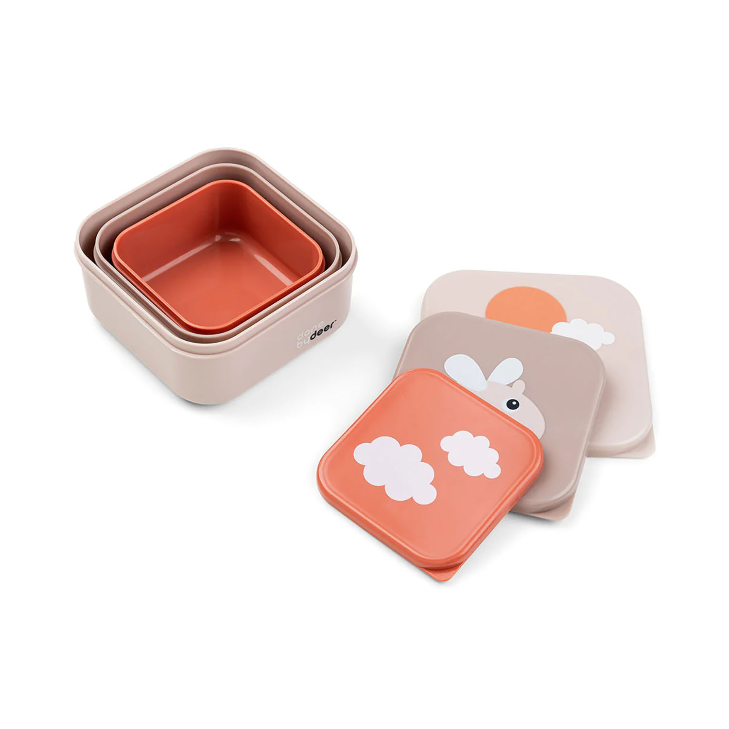 Snackdosen 3er Set Happy Clouds rosa Snackdosen 3er Set Happy Clouds rosa