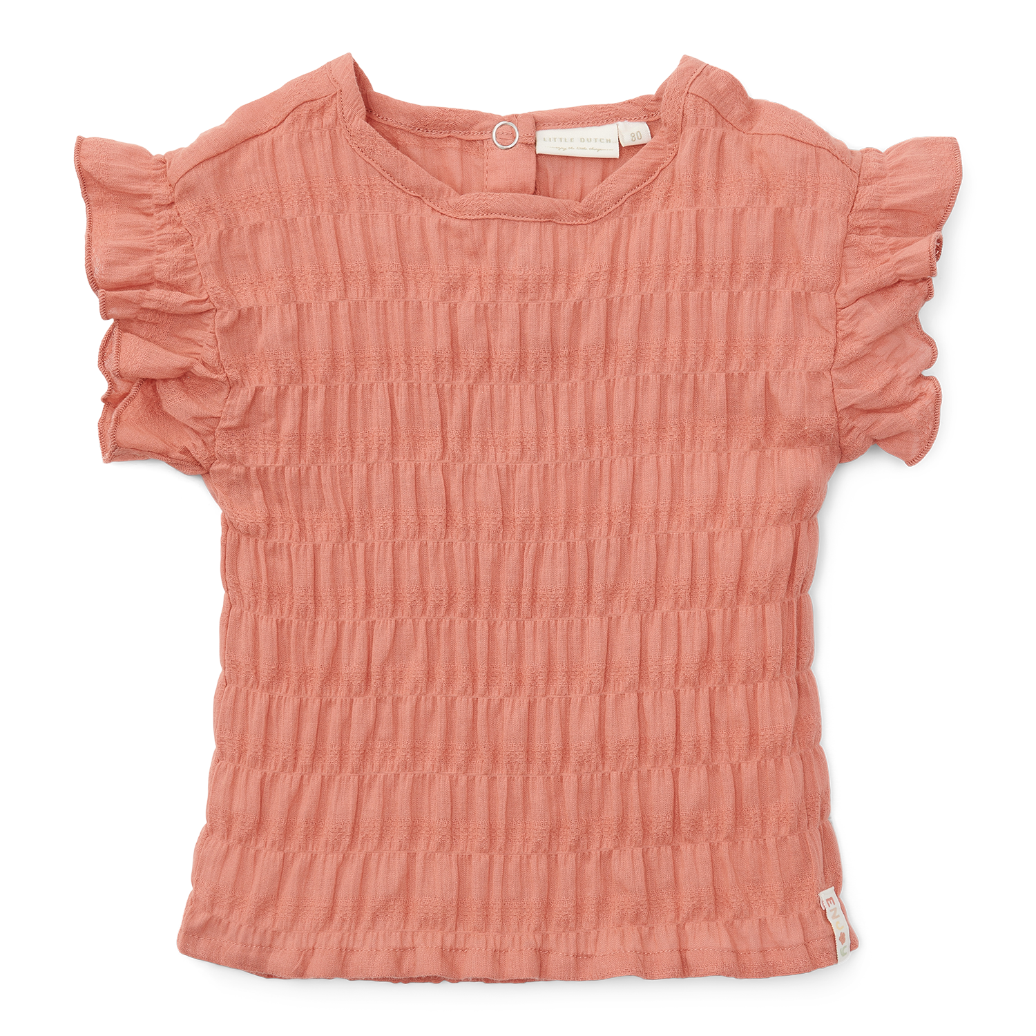 T-Shirt mit Rüschen Rose - Little Farm rosa (Gr. 98)