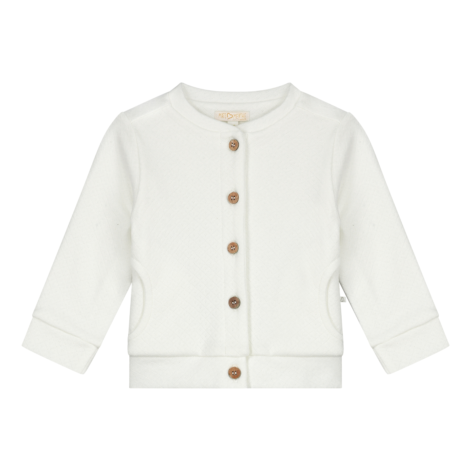 Strickjacke Bram weiß (Gr. 74/80)