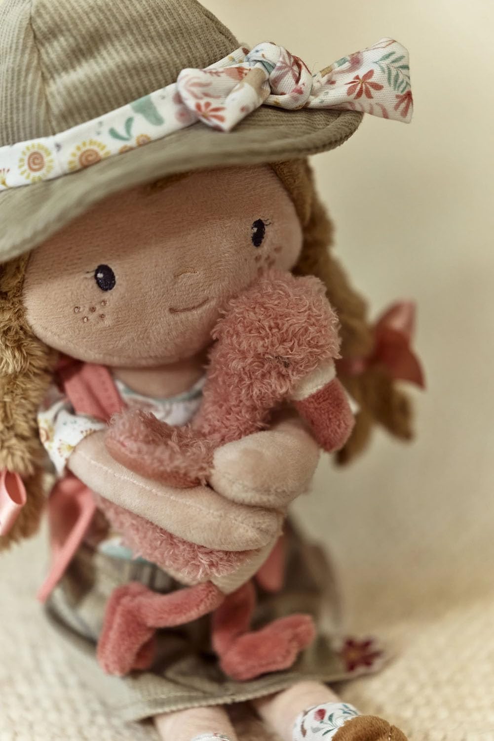 Stoffpuppe Ranger Rosa mit Flamingo - Safari Friends (35 cm)