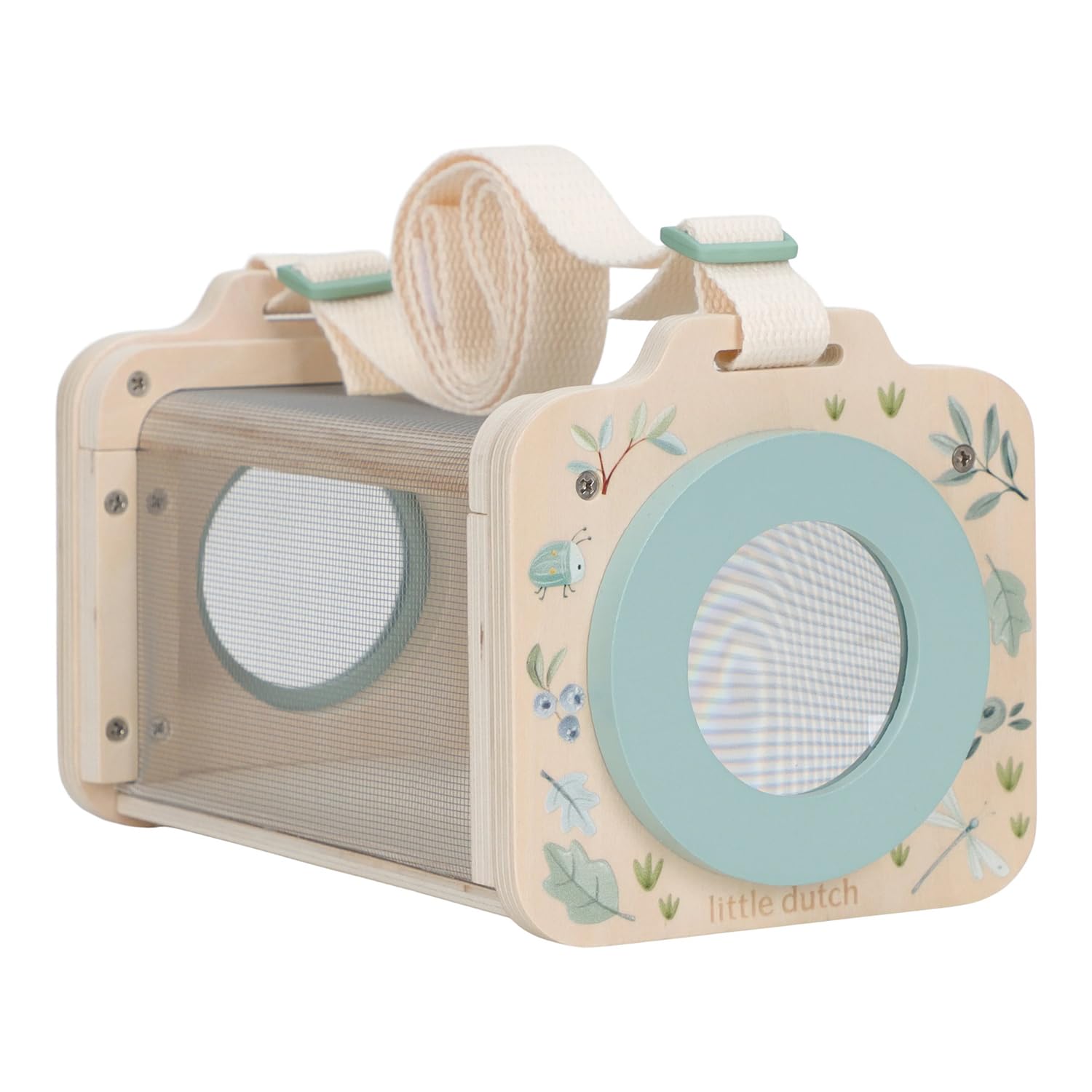 Insektenbox mit Lupe und Tragegurt - Forest Friends blau