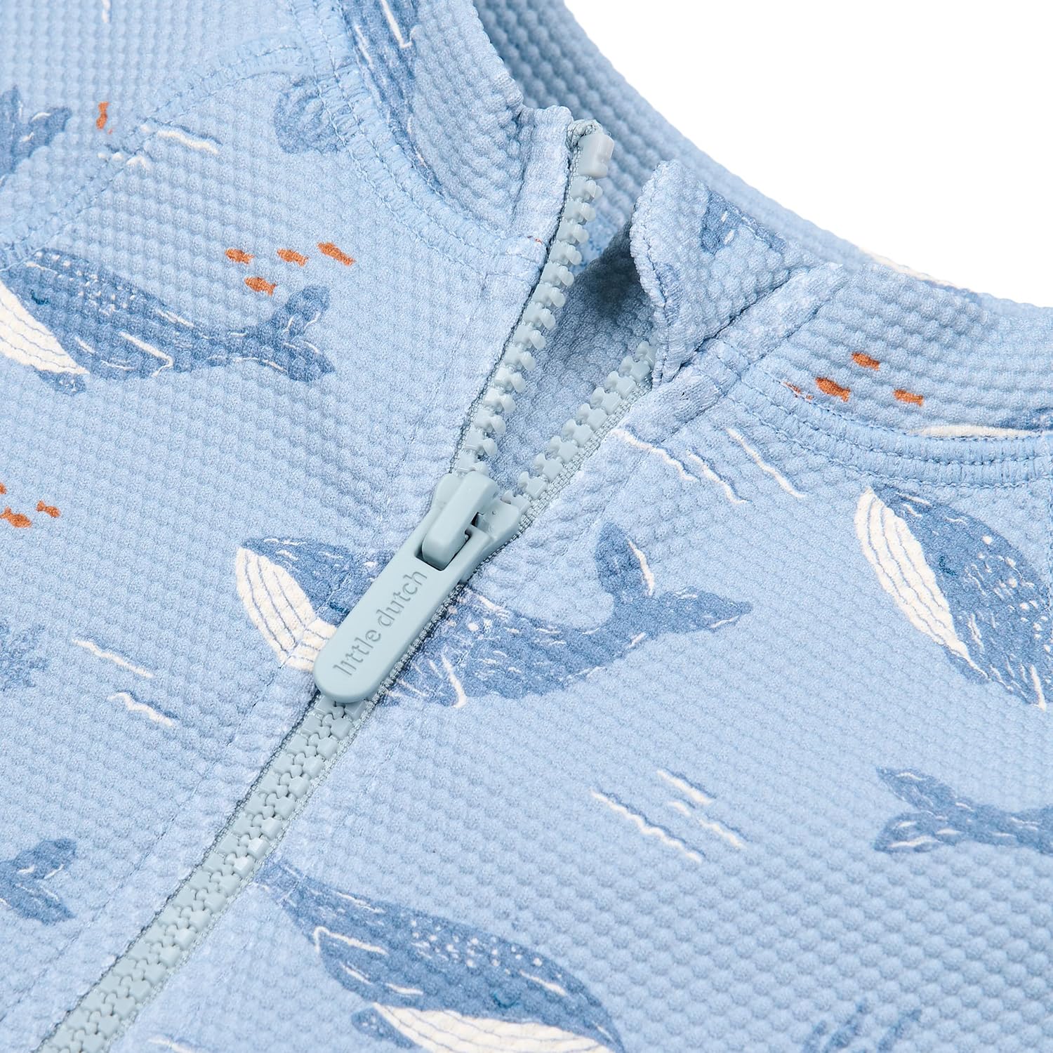 Schwimmanzug langarm Wal - Ocean Splash blau (Gr. 62/68)