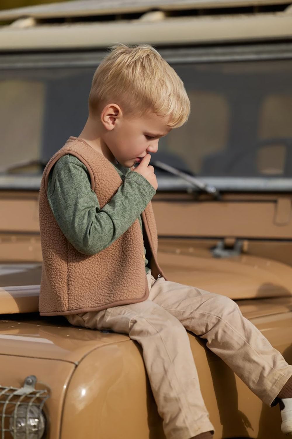 Hose / Jogginghose Warm Taupe - Safari Friends beige (Gr. 74)