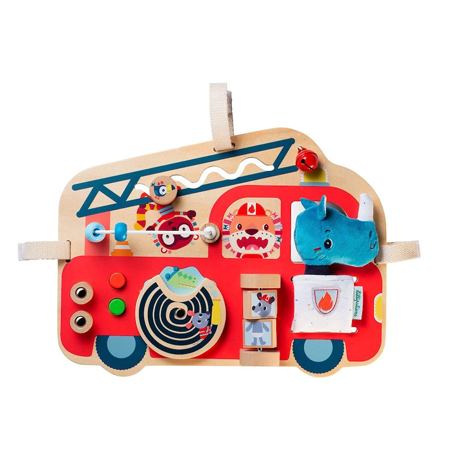 Holz Spielboard Feuerwehrauto  