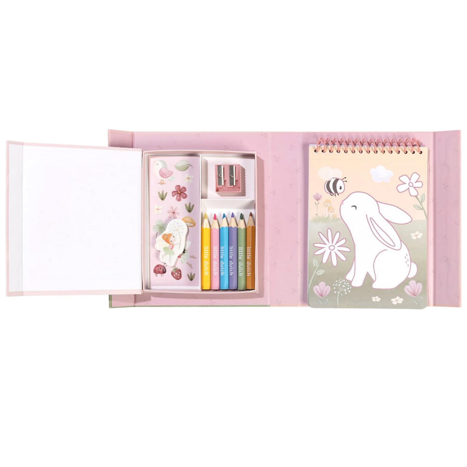 Malbuch inkl. Buntstiften, Radiergummi und Anspitzer Rosa's Colour Set - Fairy Garden rosa