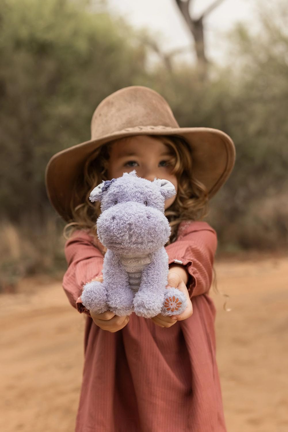 Stofftier Kuscheltier Nilpferd - Safari Friends grau (18 cm)