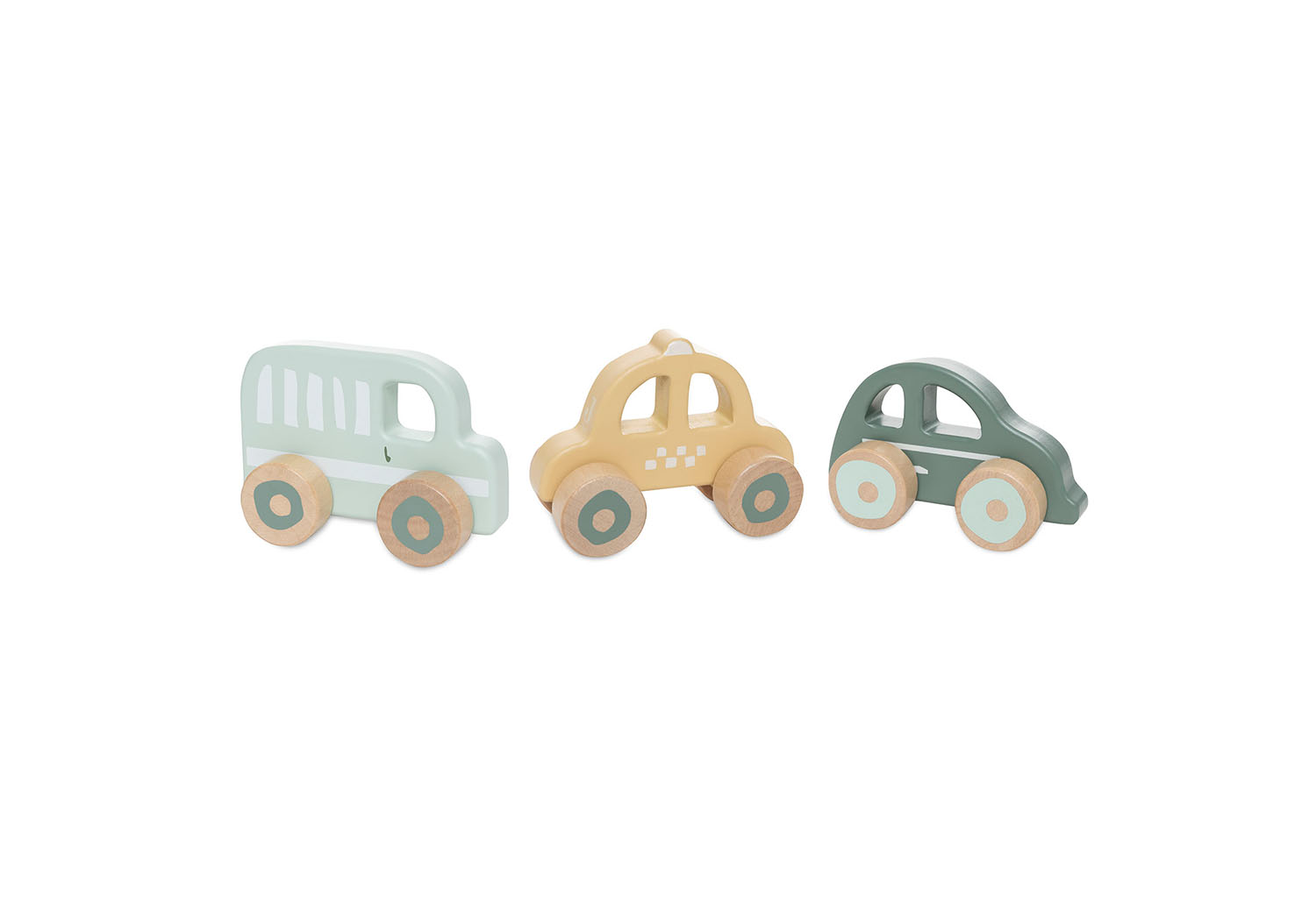Holz Spielzeugautos 3er Set - On The Go