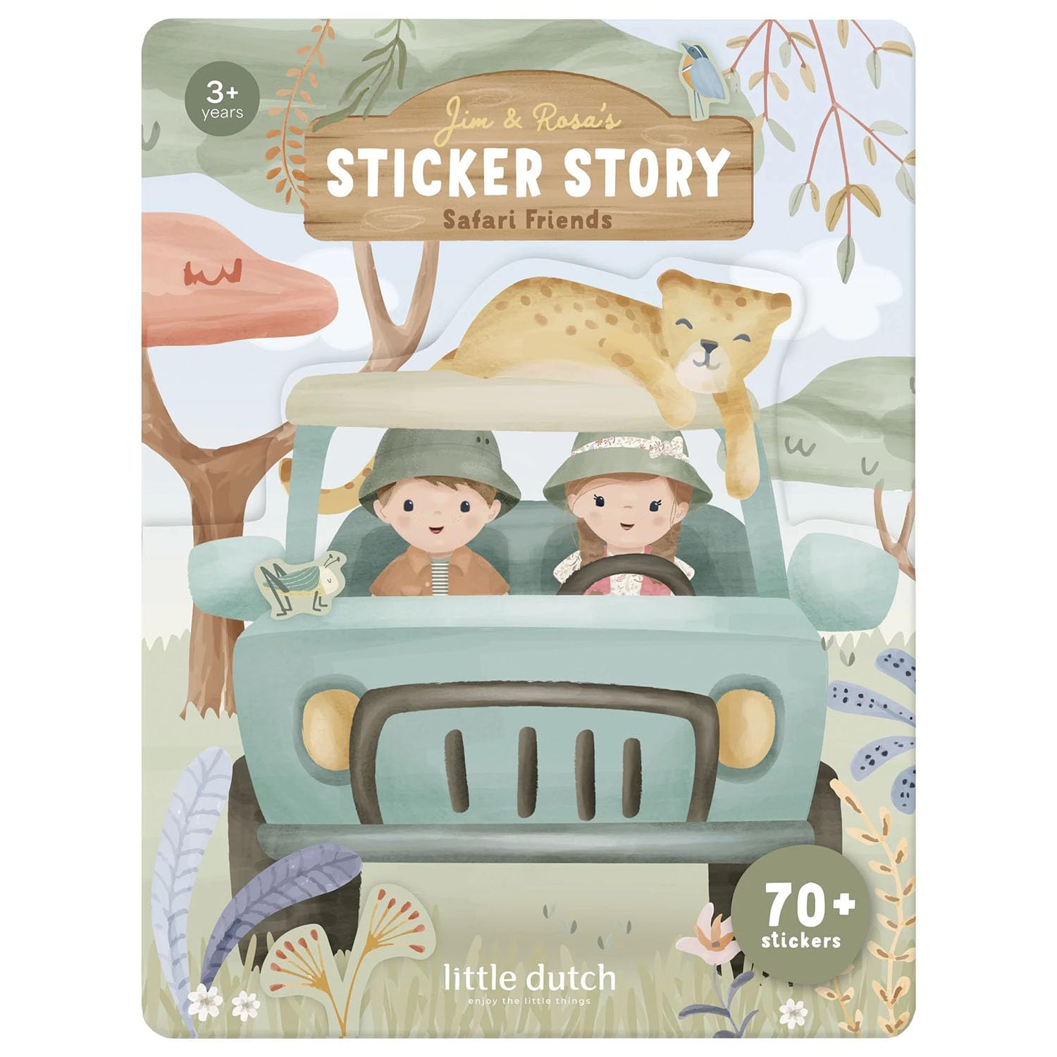 Aufkleber-/ Stickerset Sticker Story - Safari Friends