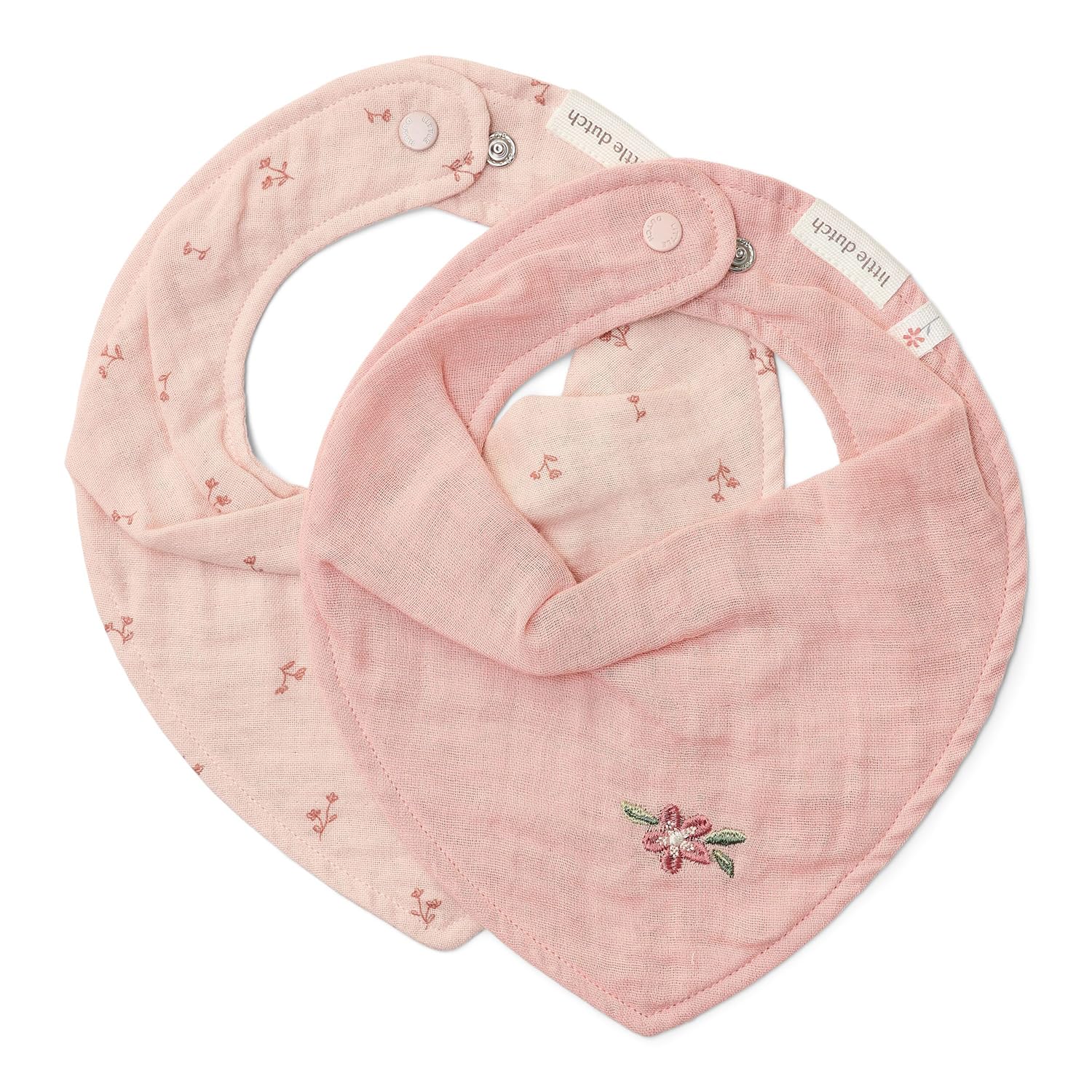 Bandana Lätzchen Halstuch 2er Set Pure Blossom - Essentials rosa