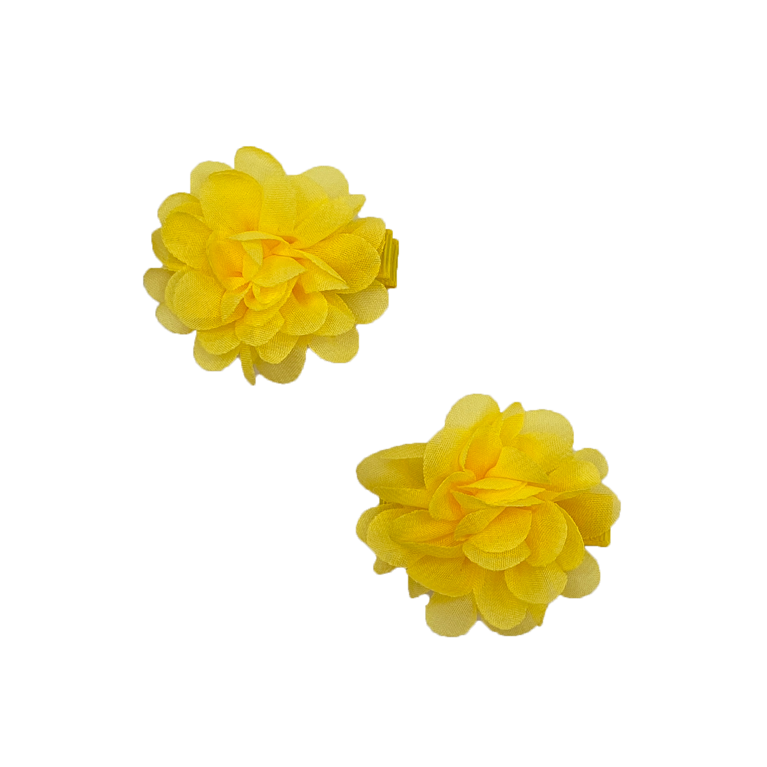 Haarspange Blume 2er Set gelb