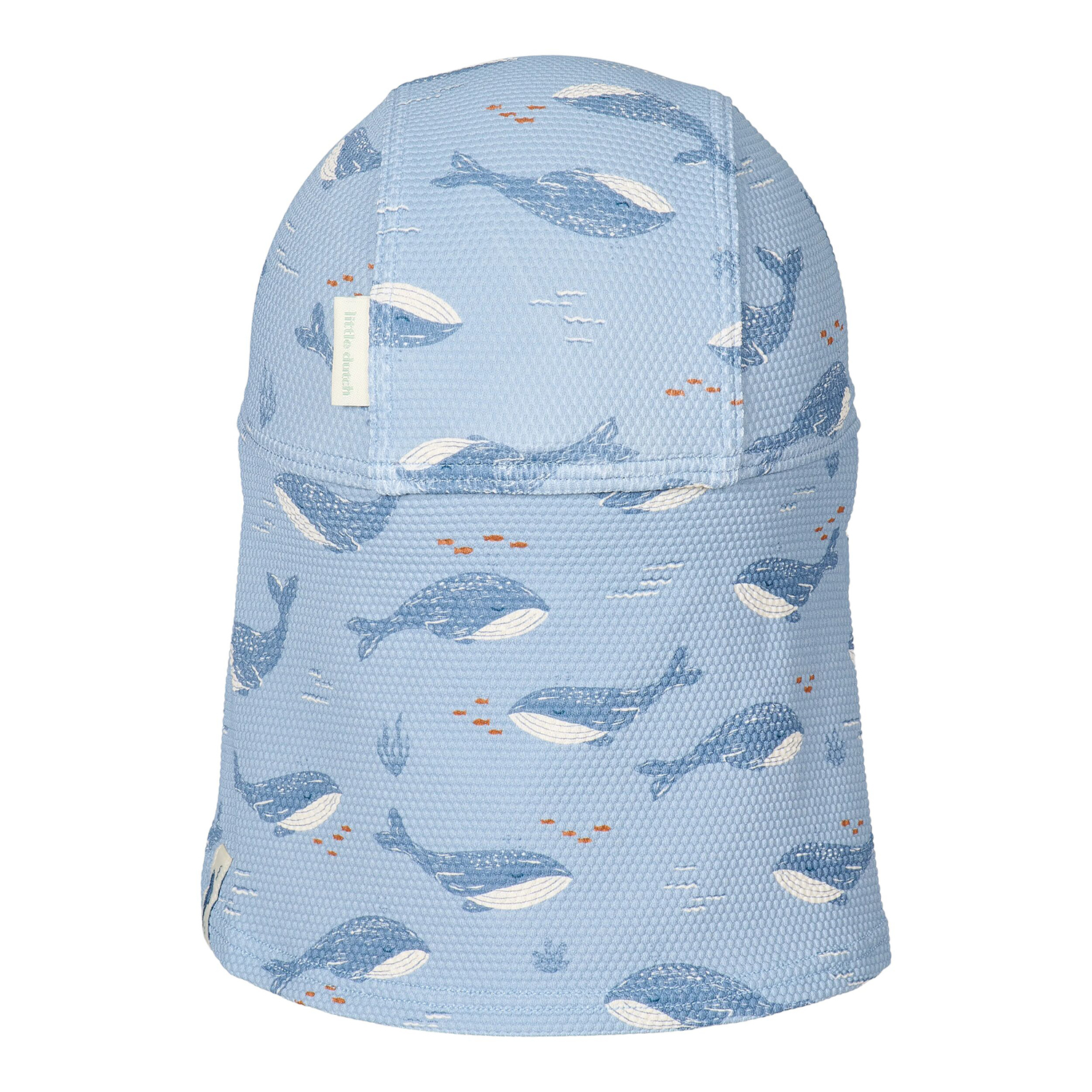 Sonnenhut mit Nackenschutz - Ocean Splash blau (Gr. 0-12 Monate)